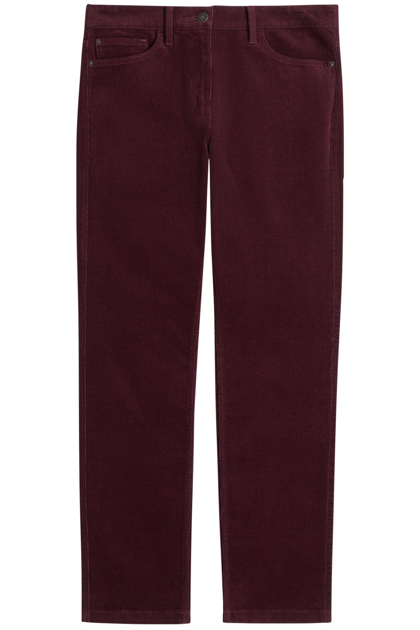 BROOKE STRAIGHT CORD TROUSER MID PLUM 3