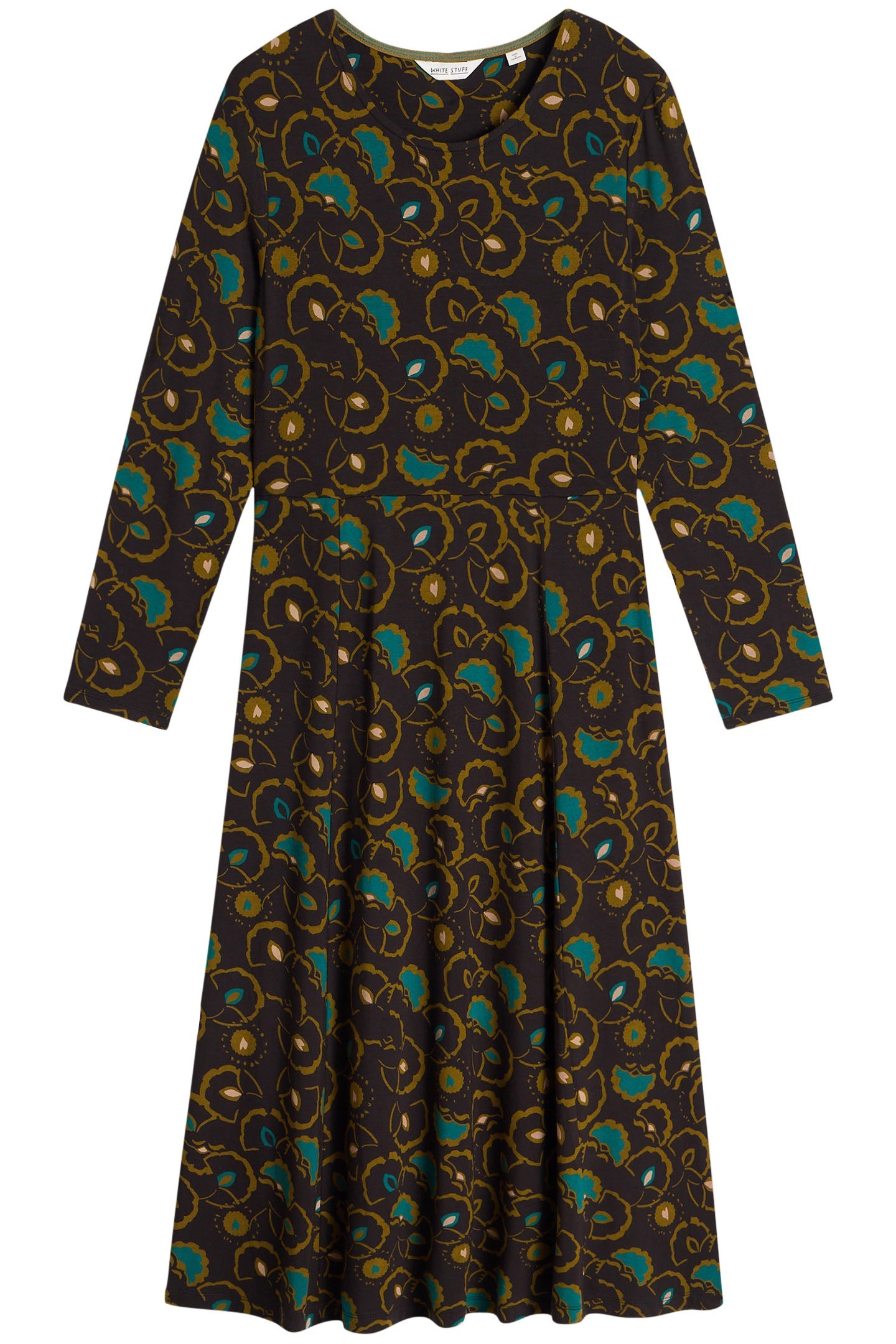 MADELINE JERSEY DRESS BLACK MULTI 3