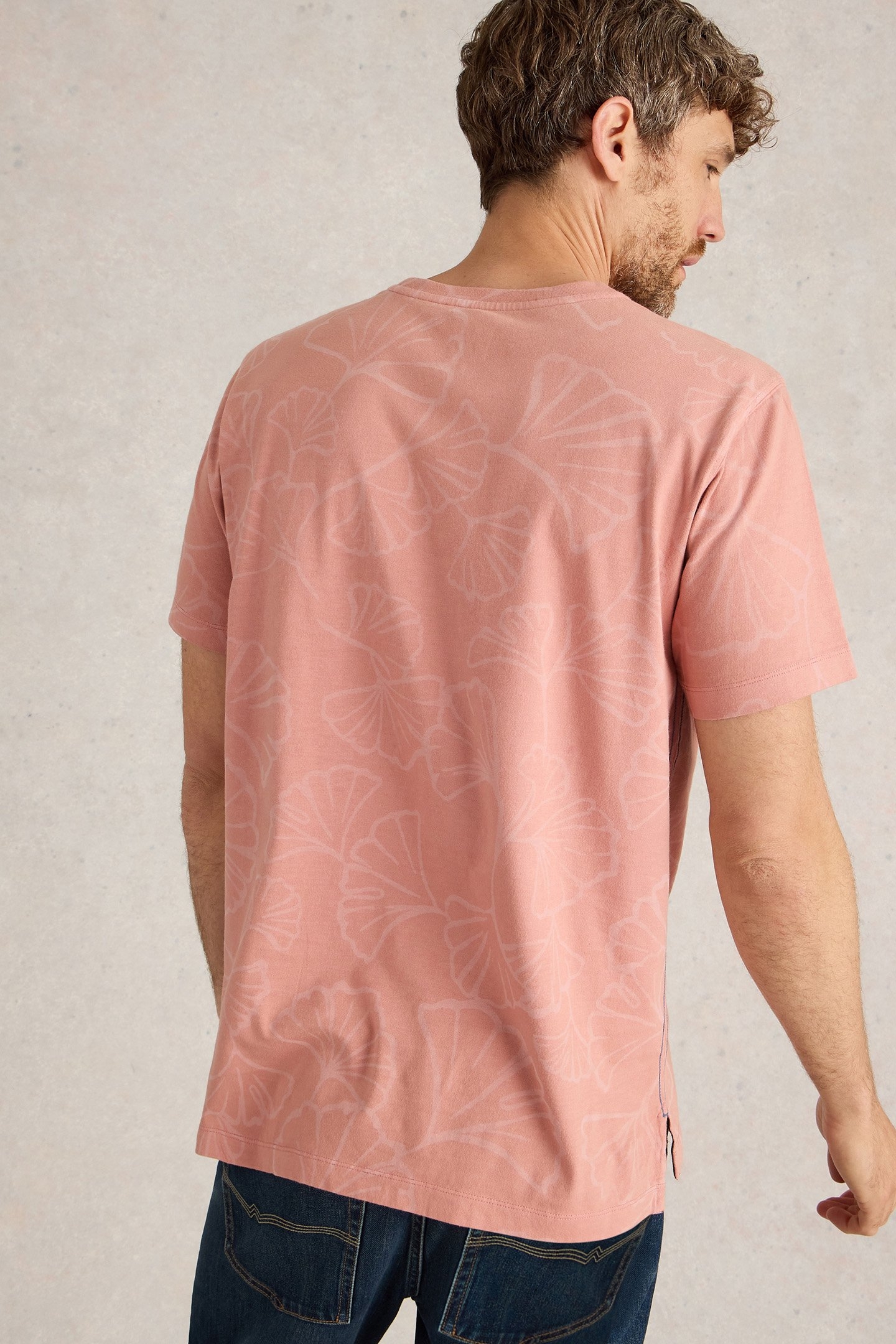 FLORAL PRINTED TEE PINK PRINT 2