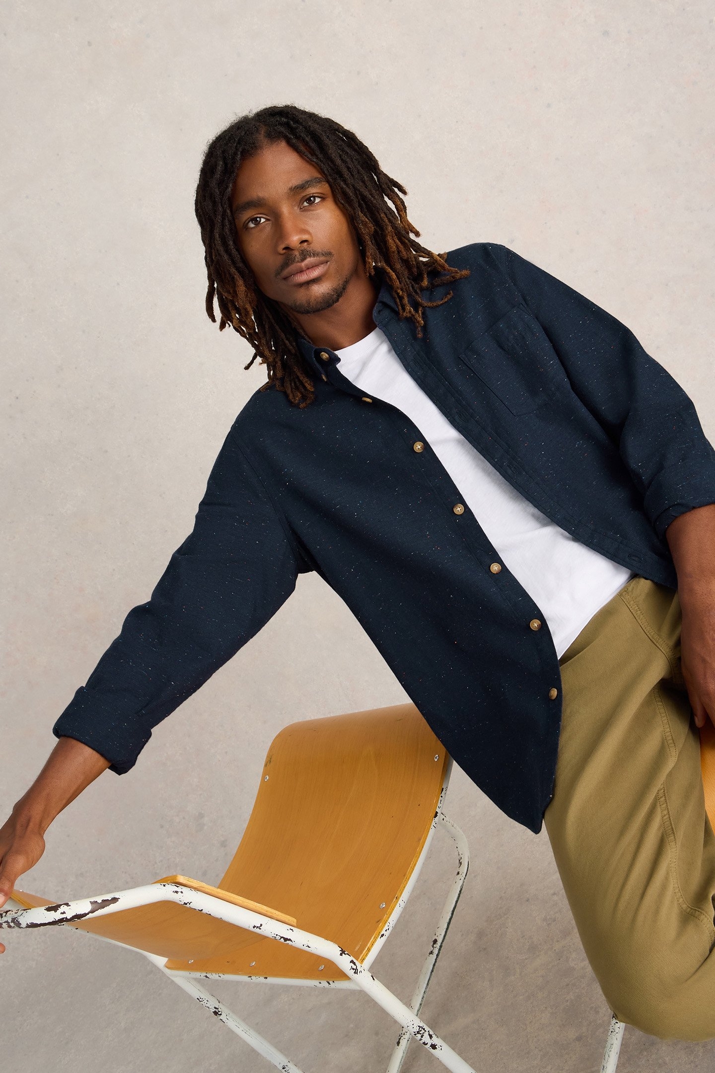 NEP OXFORD SHIRT DARK NAVY 4