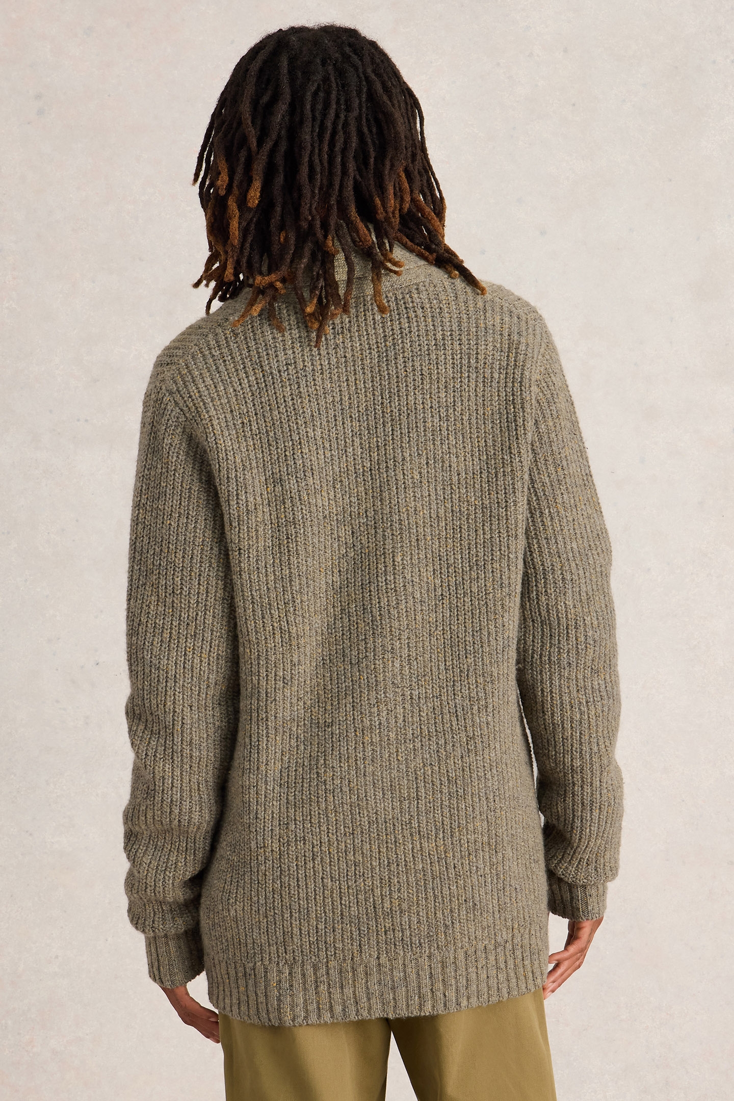 SHAWL NECK NEP CARDIGAN NATURAL MULTI 2