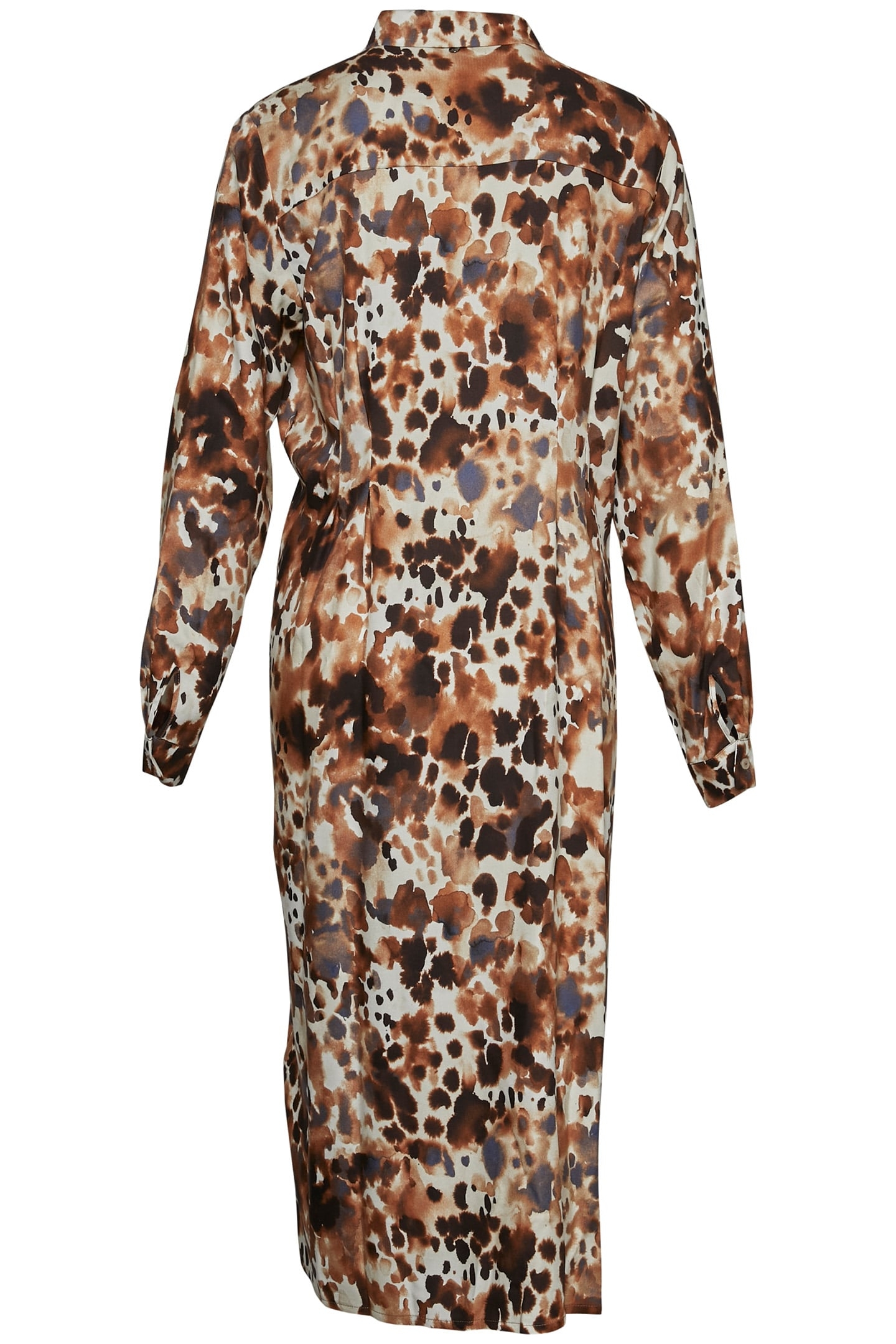 FITTED WAIST MIDI DRESS IN MULTI 4