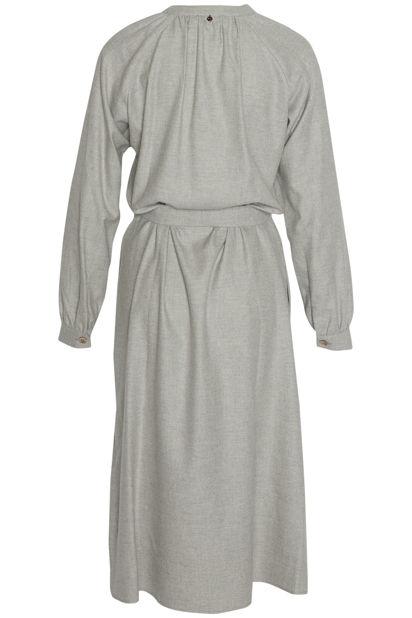 COTTON MIDI DRESS IN GREY 2