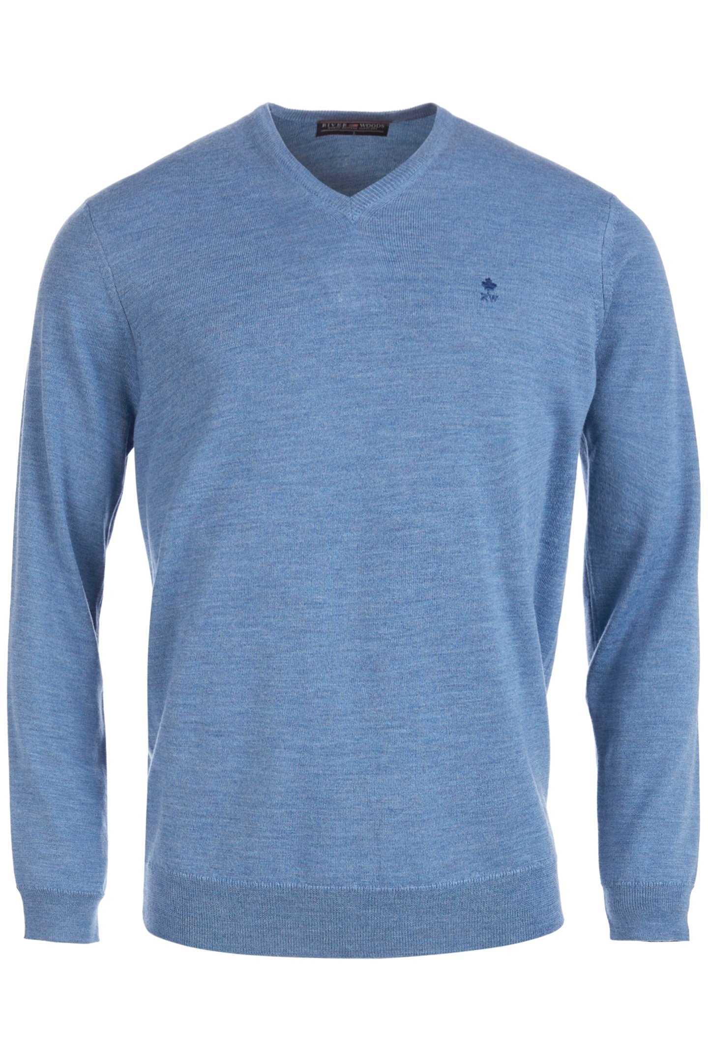 BASIC V-NECK PULLOVER LAGOON MIX 2