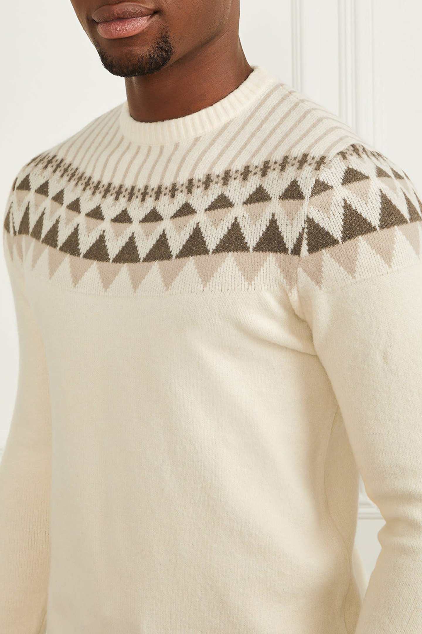 LS CN JACQUARD SWTR NATURAL NORWAY JACQU 6