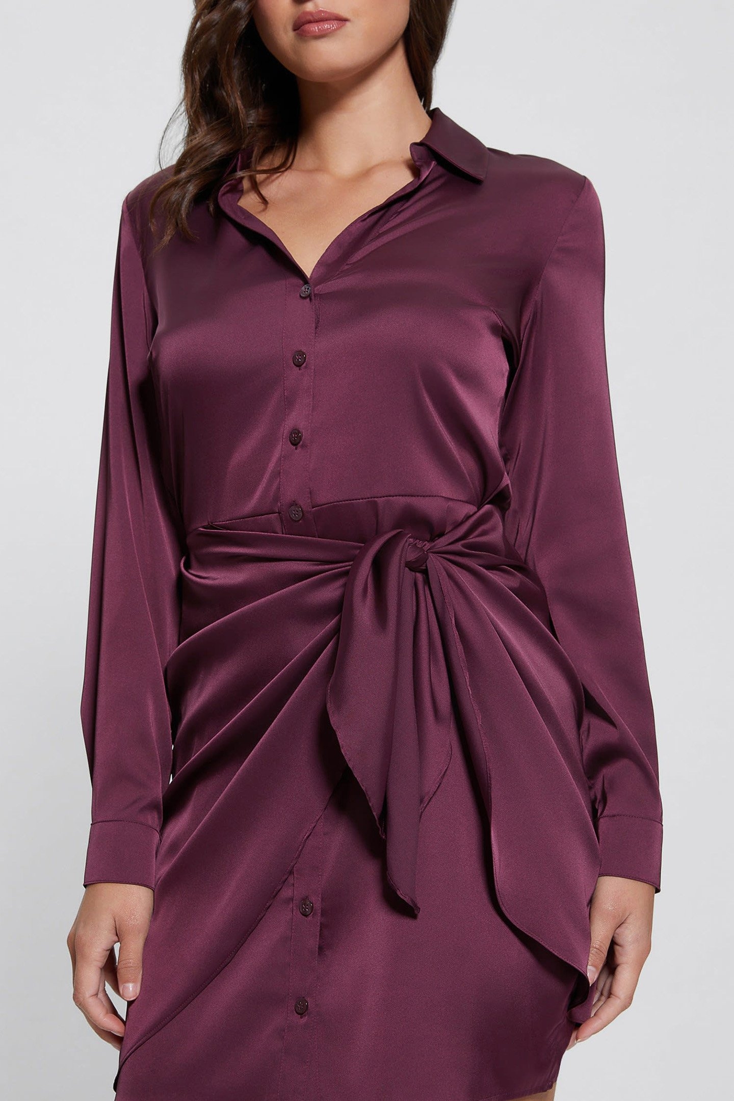 ES LS ALYA DRESS BLACK CHERRY 5