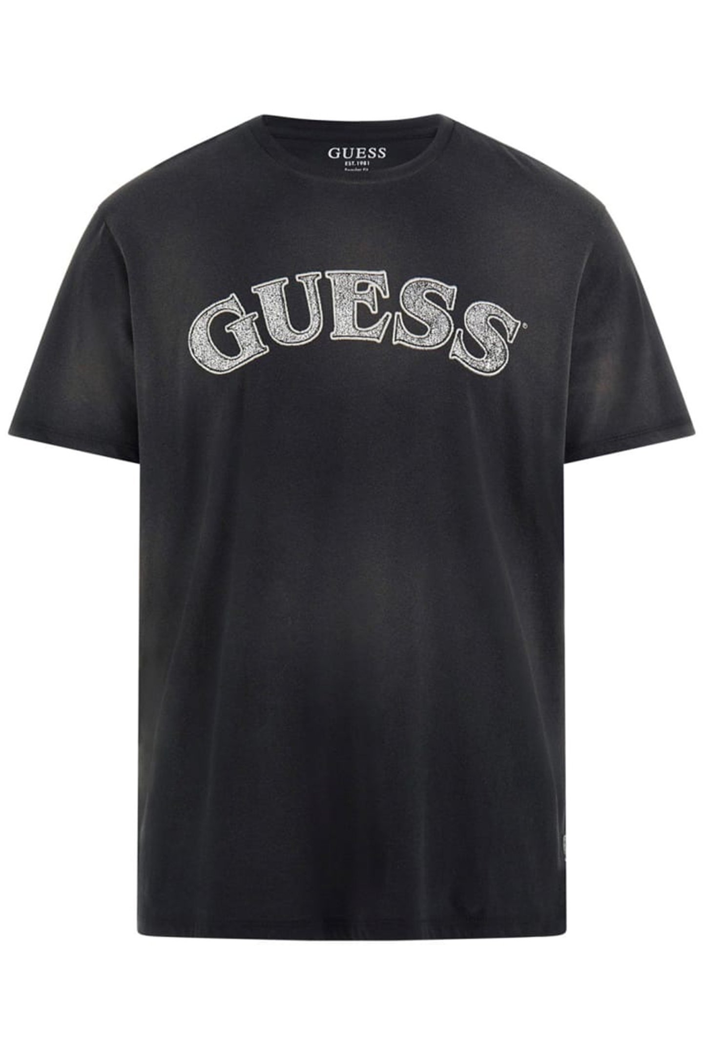 GUESS ECO SS BSC GES ARCHED LO JET BLACK MULTI 4