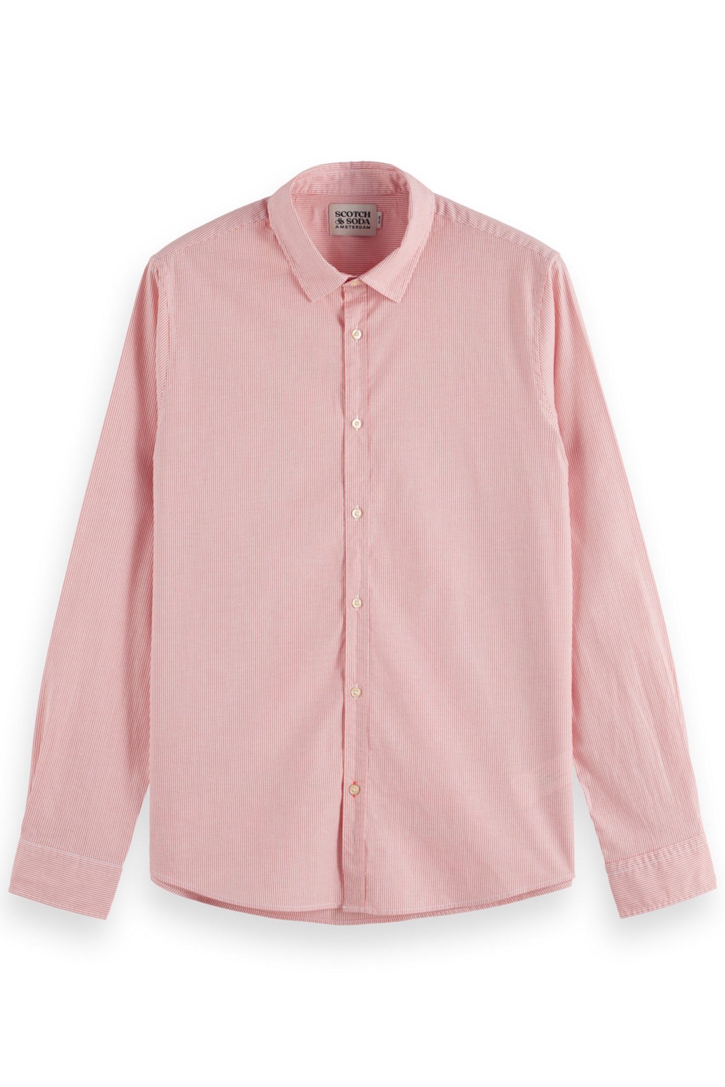 SEASONAL ESSENTIALS POPLIN STRIPED SHIRT PINK STRIPE 1