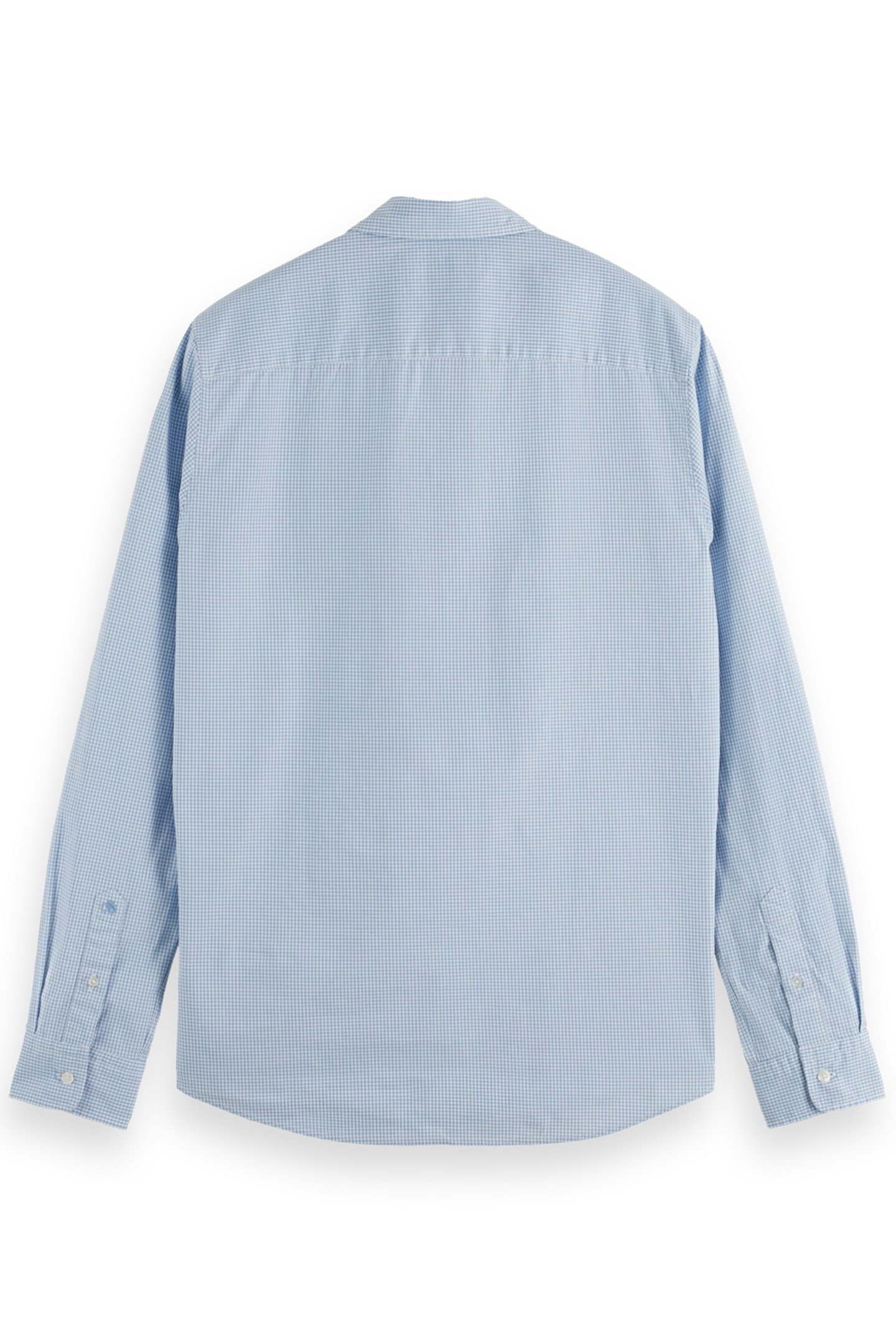 SEASONAL ESSENTIALS POPLIN CHECKED SHIRT BLUE CHECK 2