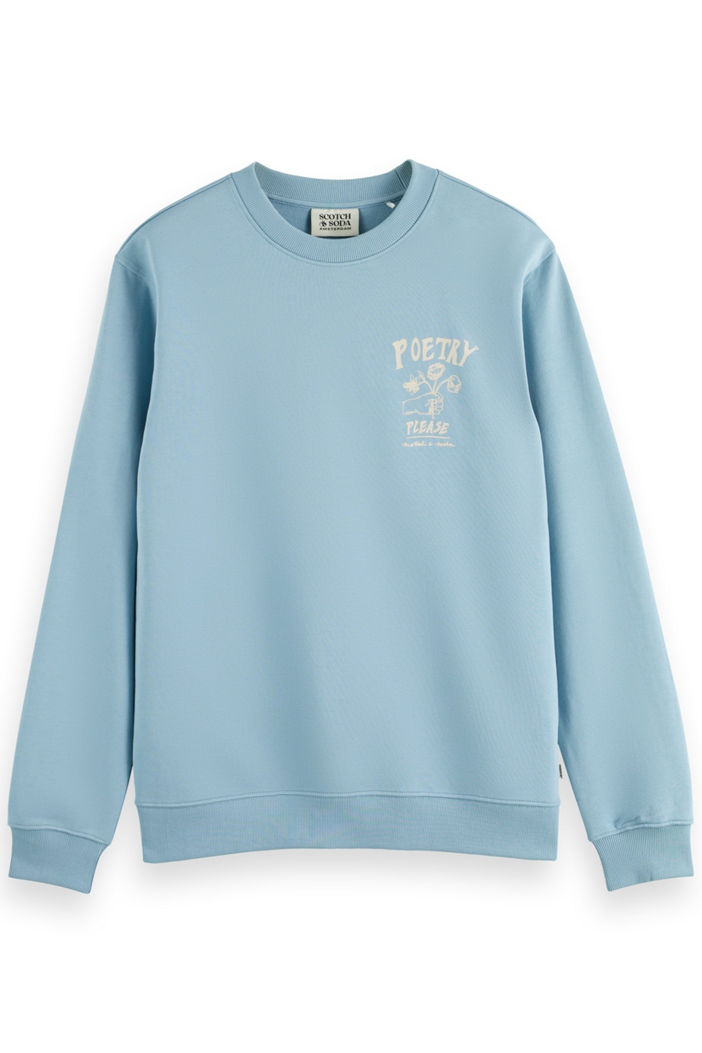 FRONT CHEST ARTWORK SWEATSHIRT BAY BLUE 1