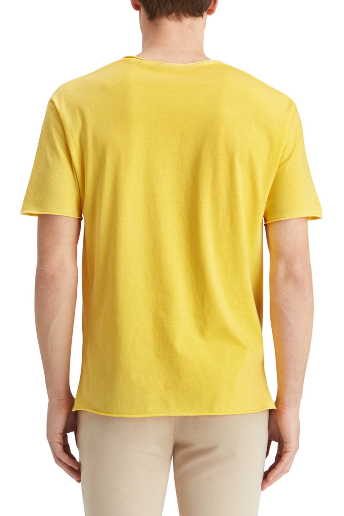 RELAXED FIT RAW EDGE T-SHIRT CANDLELIGHT 2