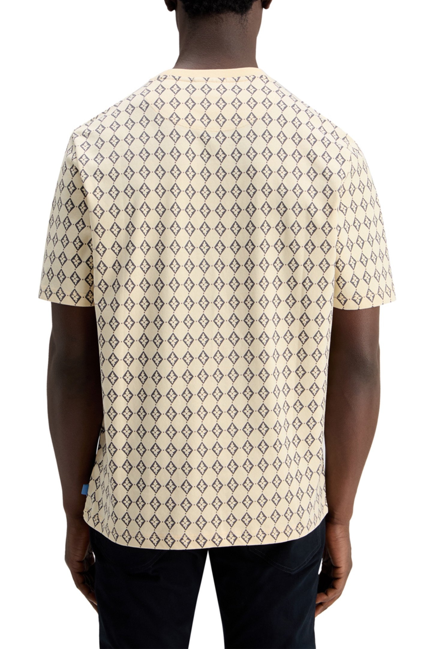 REGULAR FIT MINI ALL OVER PRINT T-SHIRT PARCHMENT GEO FLOWER 2