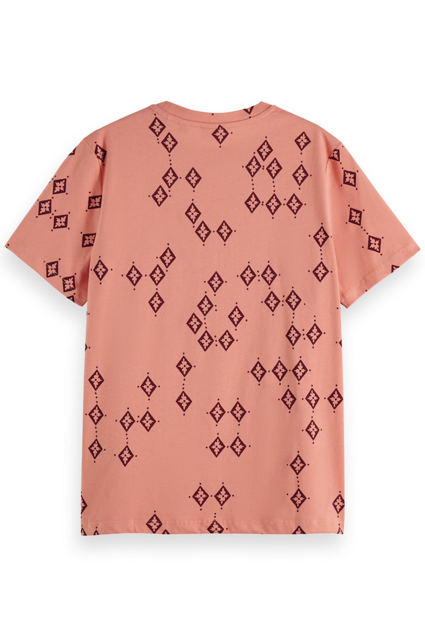 PRINTED REGULAR FIT T-SHIRT GEO FLOWER SPACED 2