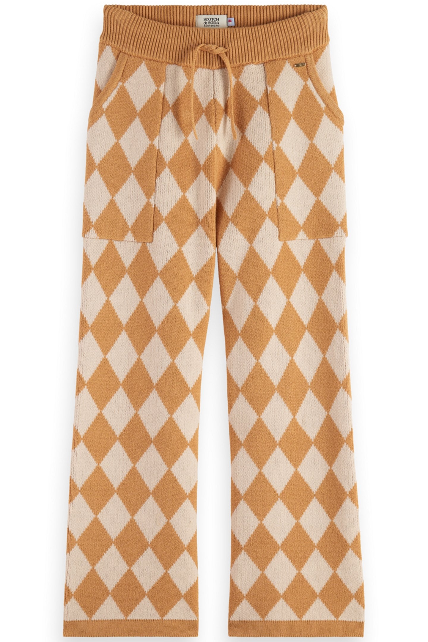 GIRL TONAL CHECKERBOARD KNITTED STRAIGHT LEG PANT CHECKERBOA 1