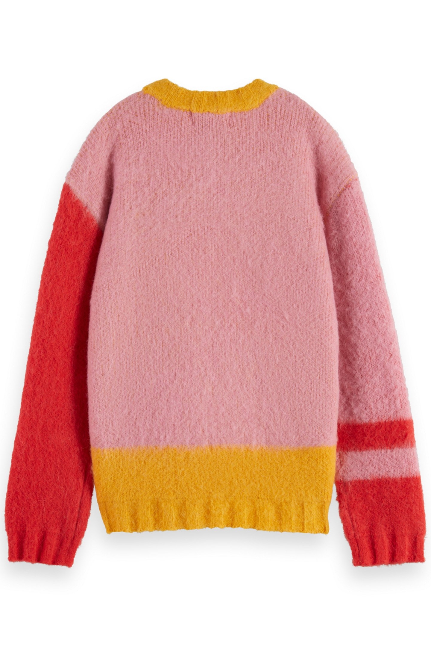 GIRL FLUFFY COLOUR BLOCK PULLOVER COLOURBLOCK 2
