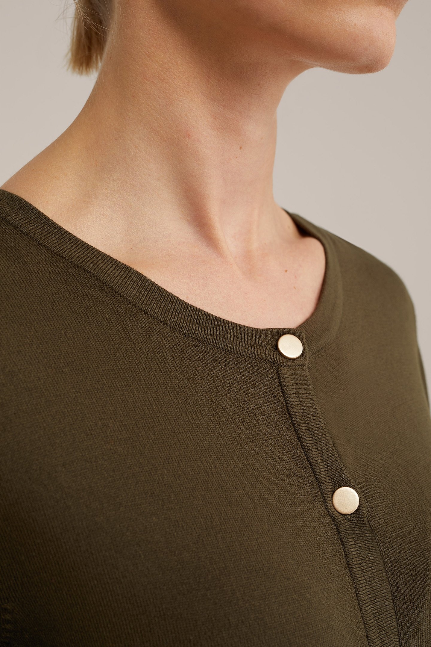 KNITTED CARDIGAN ARMY GREEN 5