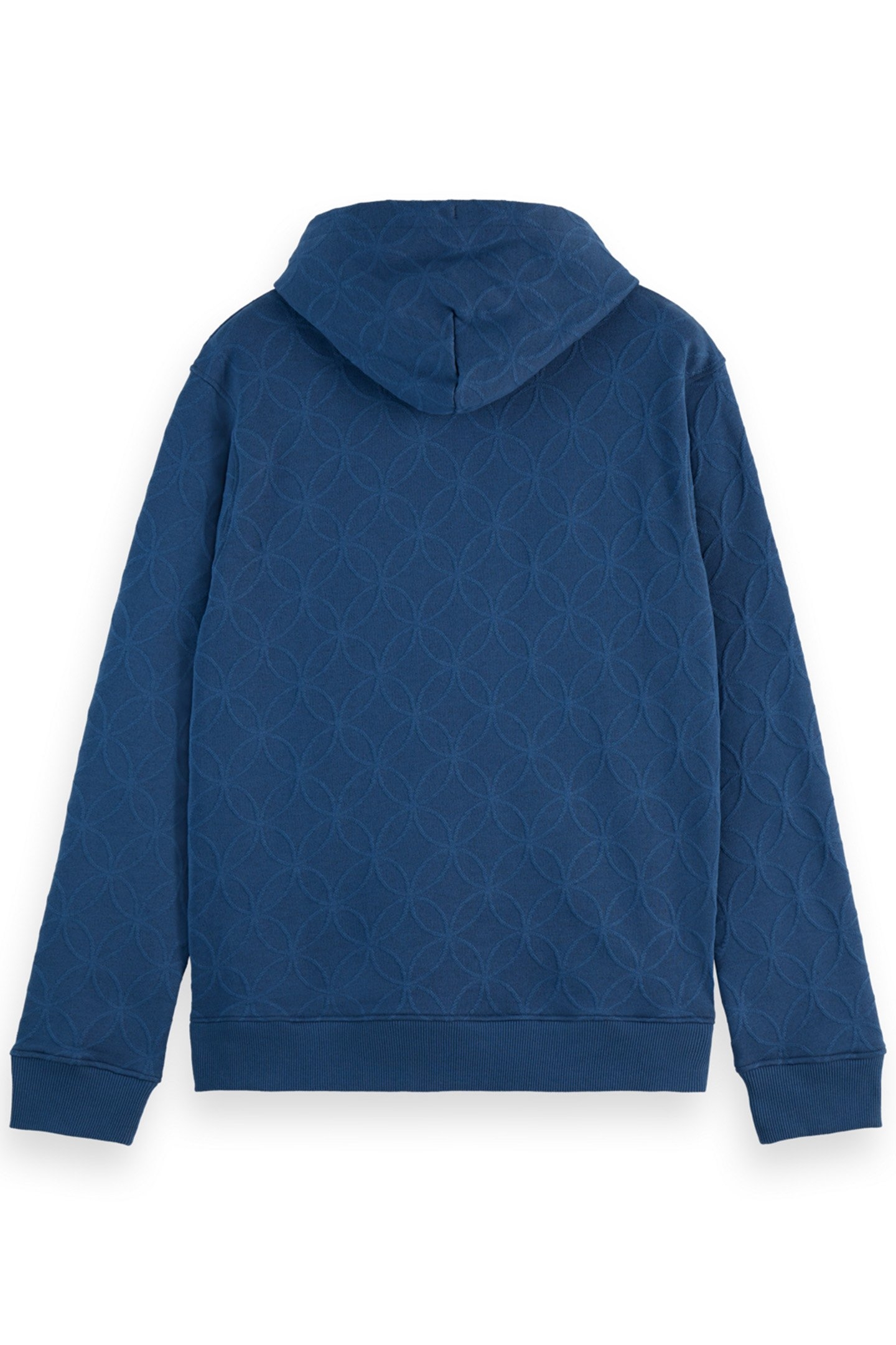JACQUARD TERRY HOODIE HERITAGE BLUE 4