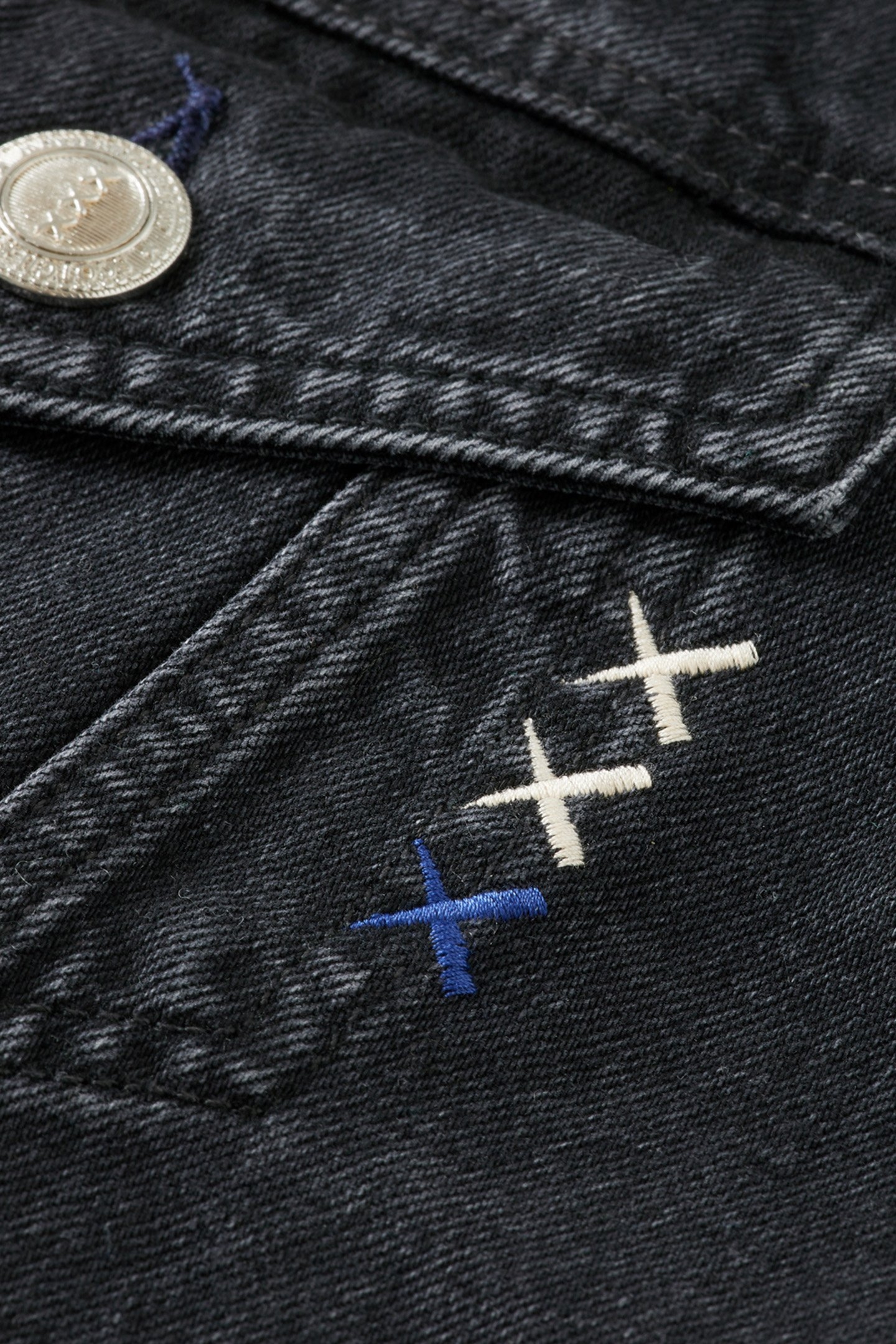 WASHED BLACK DENIM TRUCKER JACKET CITY BUZZ 8