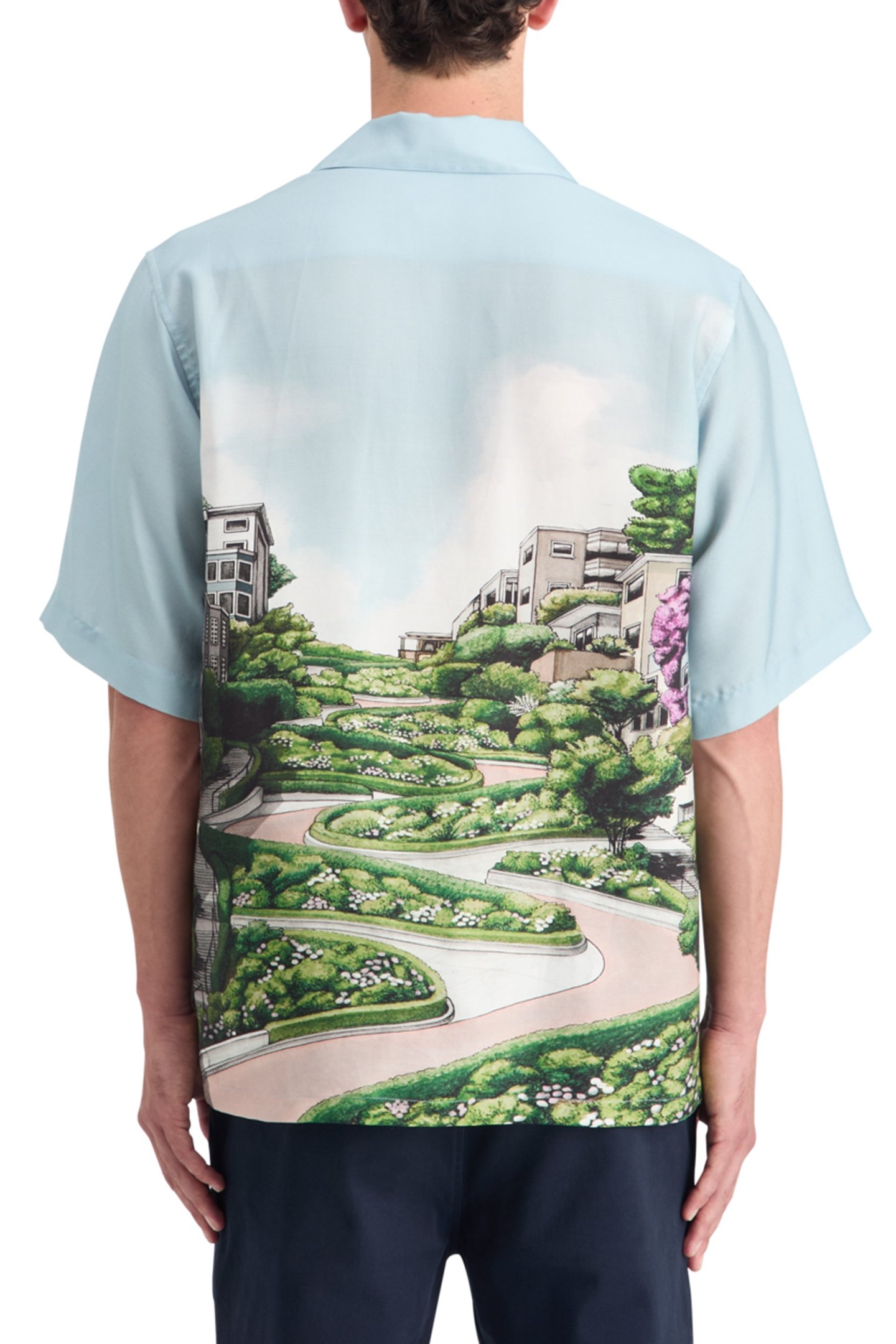 RELAXED FIT TENCEL AOP SHIRT SCENARY PRINT 2