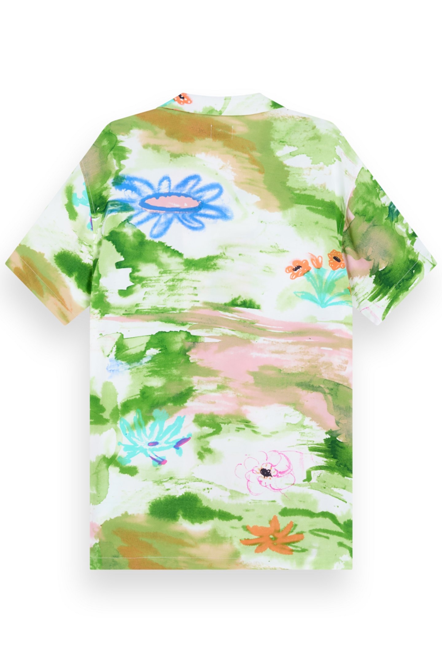 REGULAR FIT ECOVERO AOP SHIRT LAKE FLOWER AOP 5