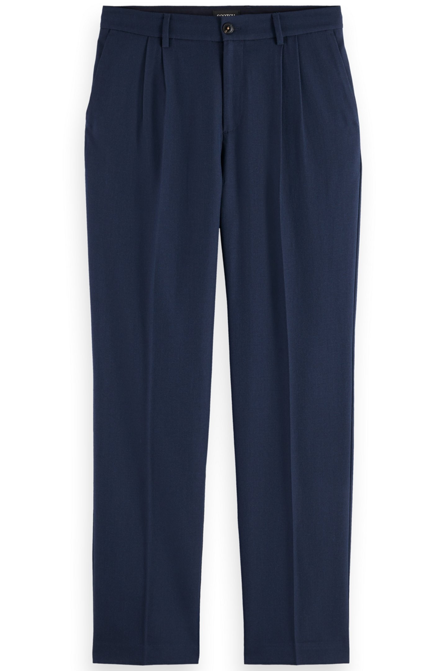 RELAXED STRAIGHT FIT PLEATED WOOL BLEND CHINO NIGHT 4
