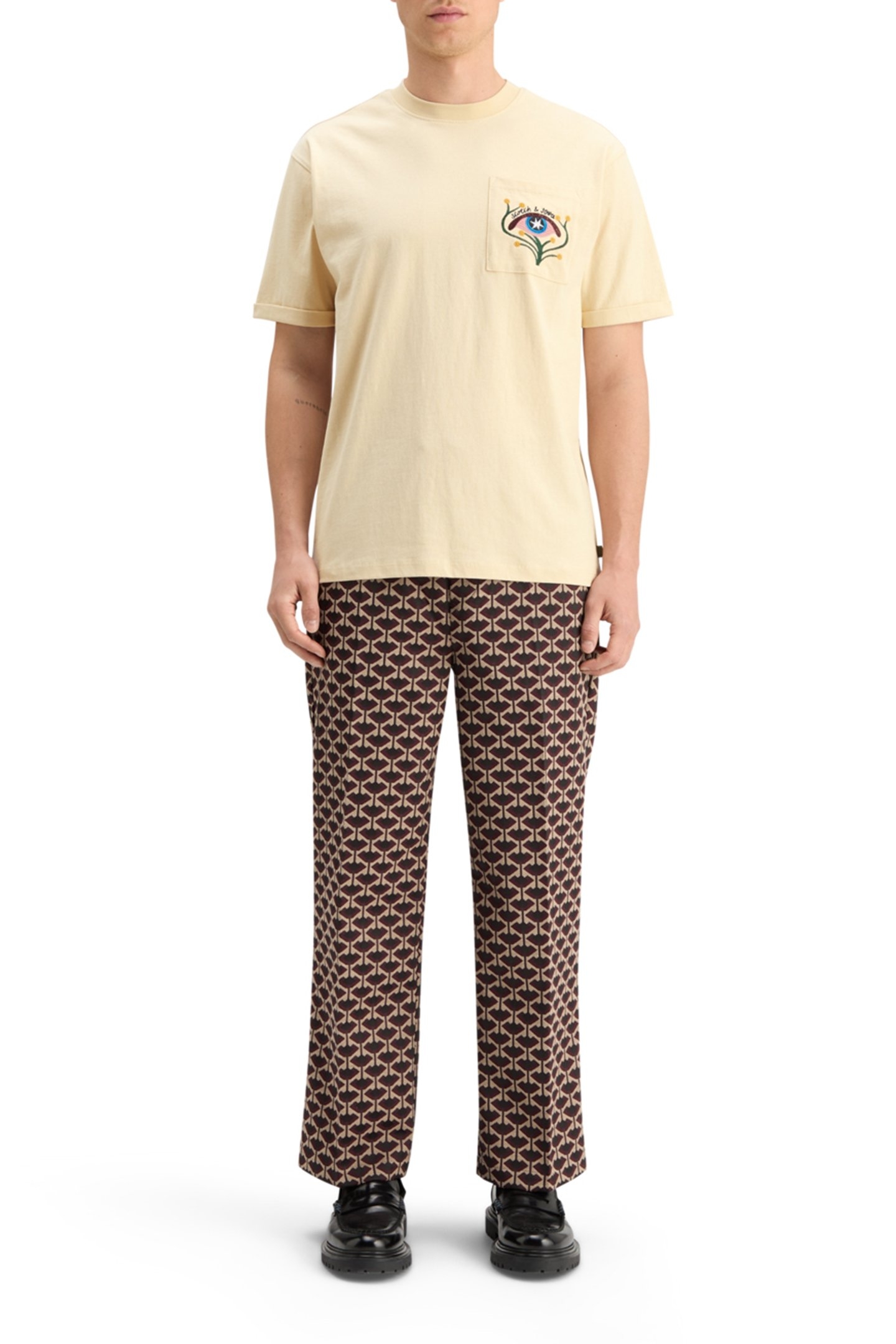 RELAXED FIT POCKET T-SHIRT PARCHMENT 3