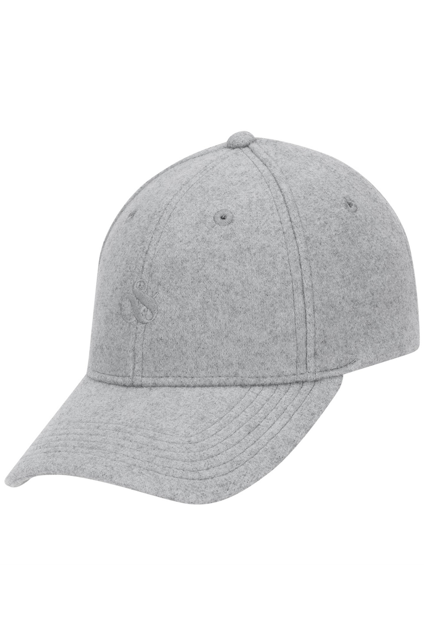 UNISEX S&S WOOL ADJUSTABLE CAP MEDIUM GREY 4