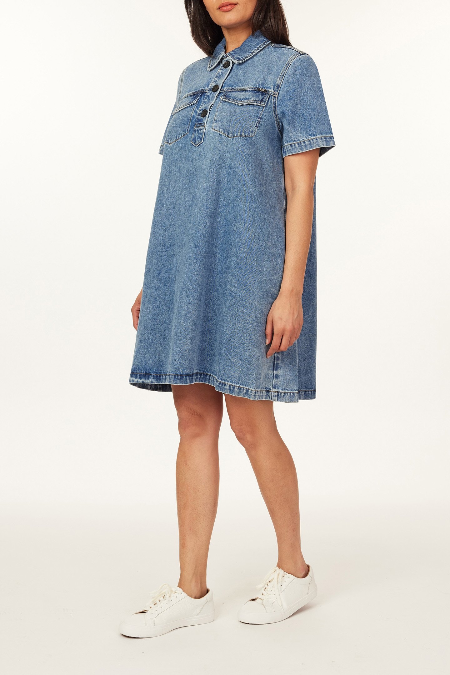 DENIM POLO DRESS BEVERLY HILLS 3