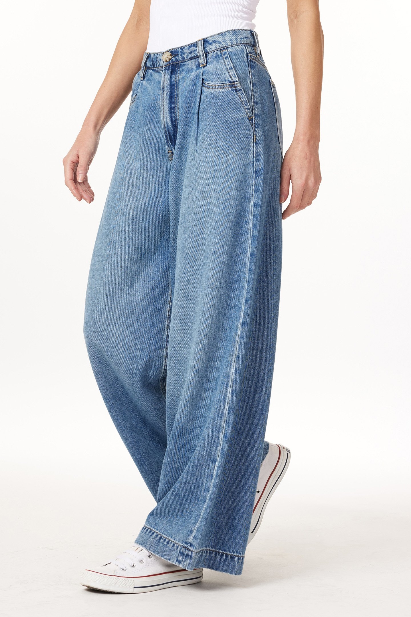WIDE DENIM TROUSER FLATIRON 3