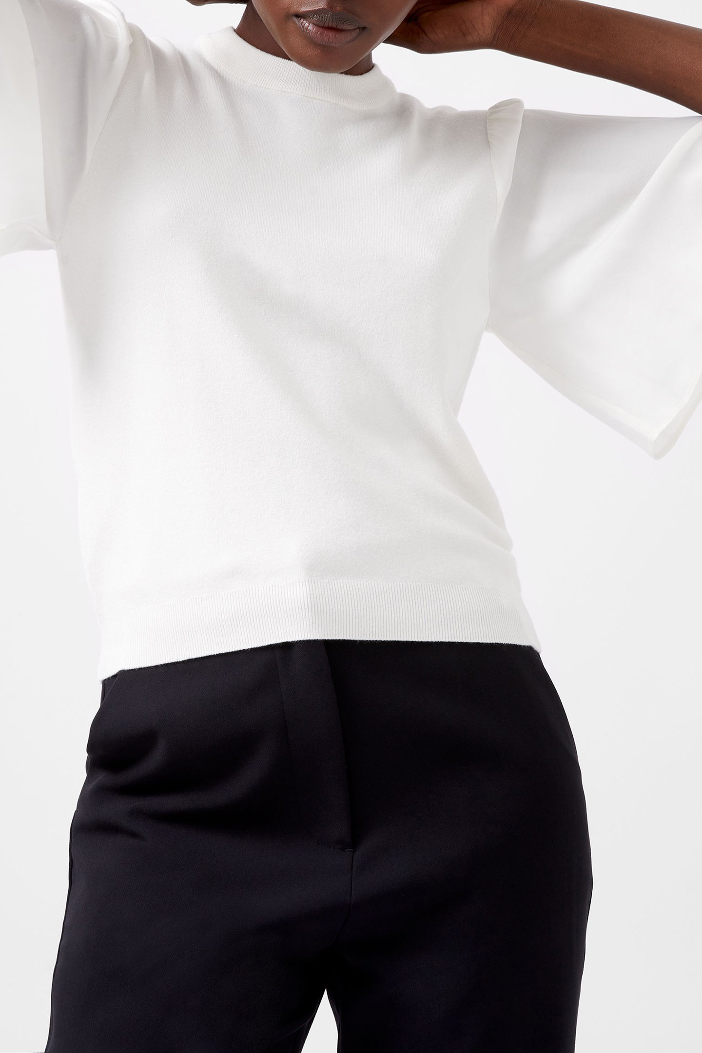 KRISTA KNITS FLARED SLV JUMPER MARINE 4