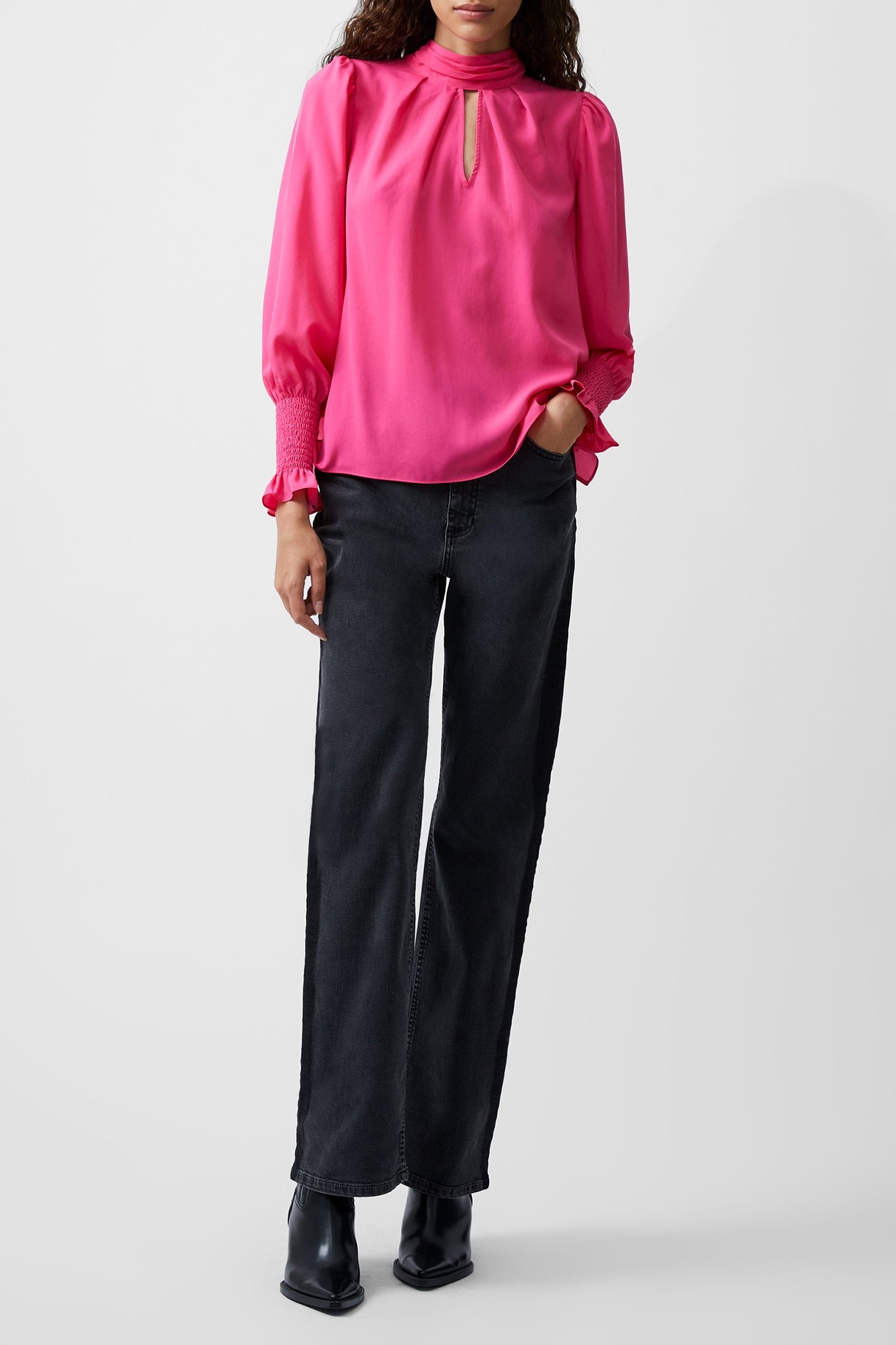 CREPE LIGHT HIGH NK L.S TOP LUMINOUS PINK 2