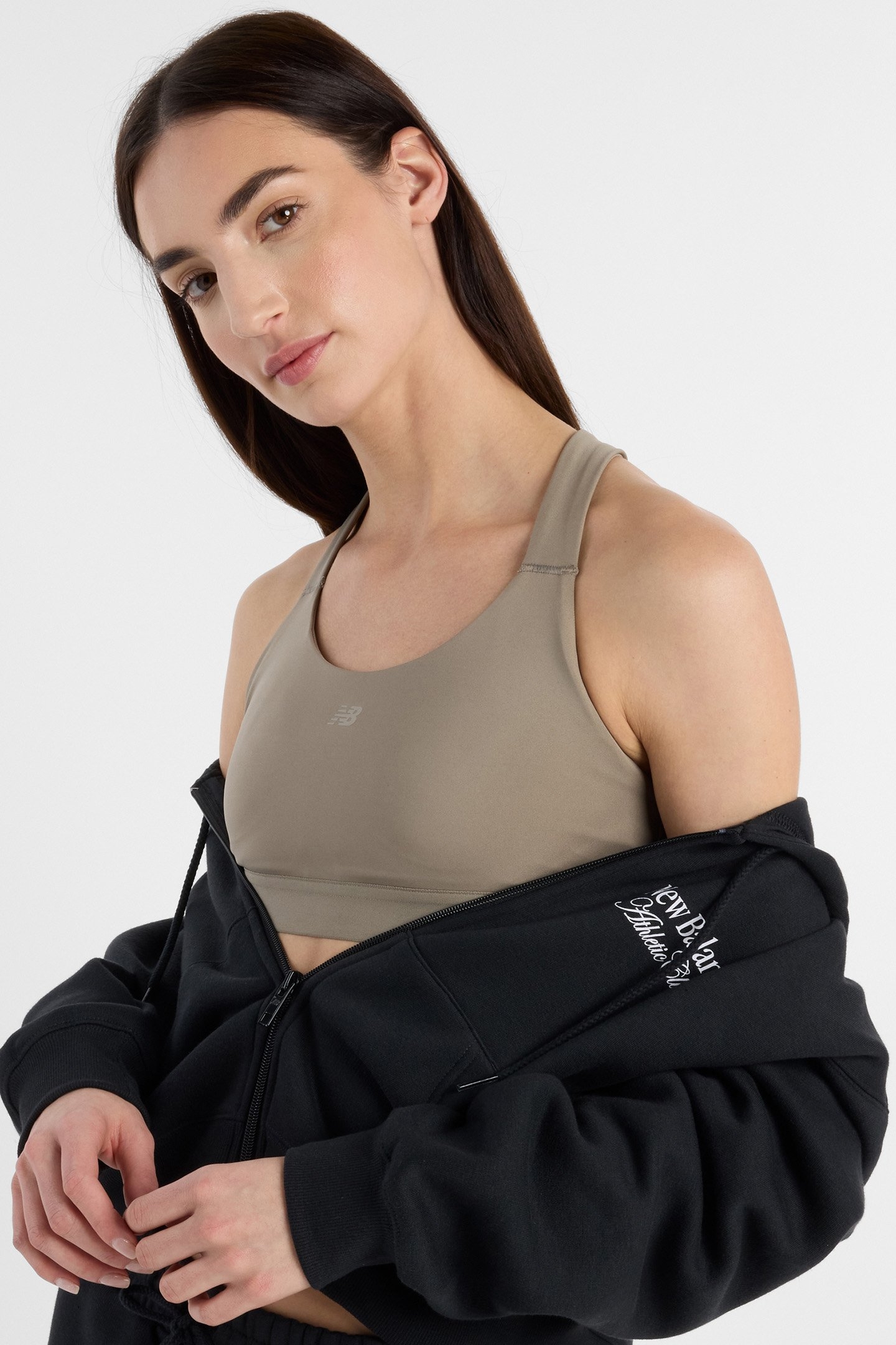 NB SPORTS BRA IN STONE 4