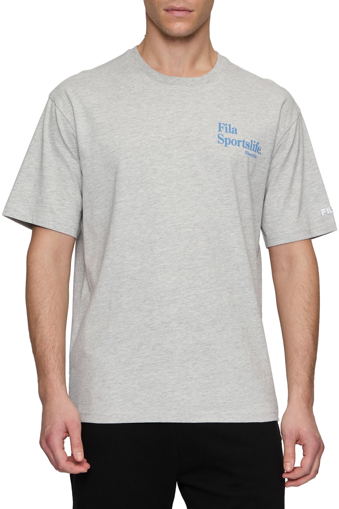 LENS LOOSE TEE LIGHT GREY MELANGE 1