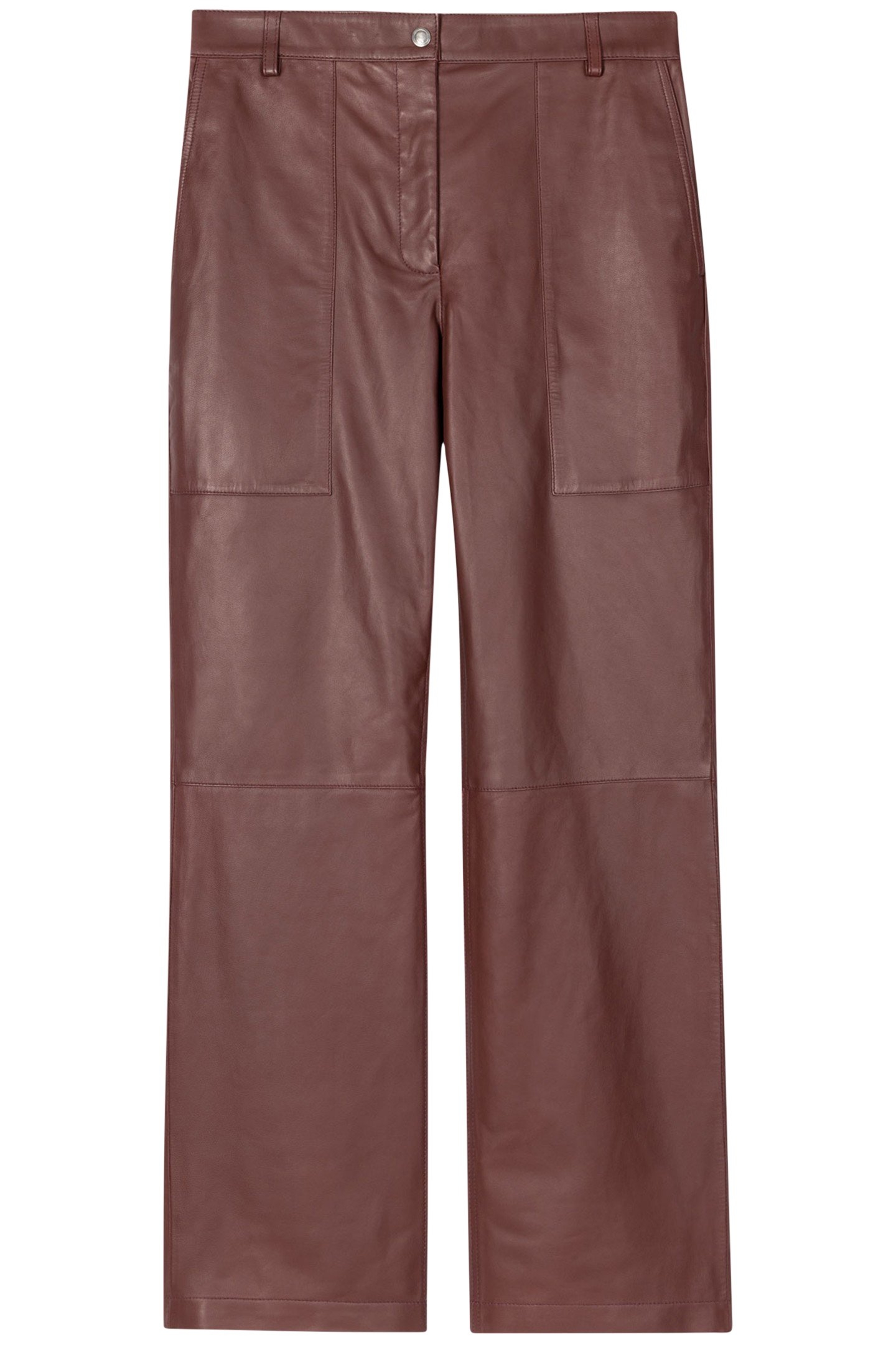 TROUSER LEATHER BURGUNDY/BORDE 4