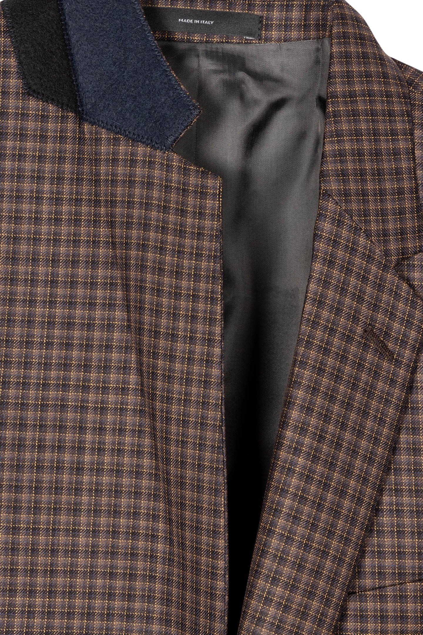 MENS 2 BUTTON JACKET DARK BROWN 6