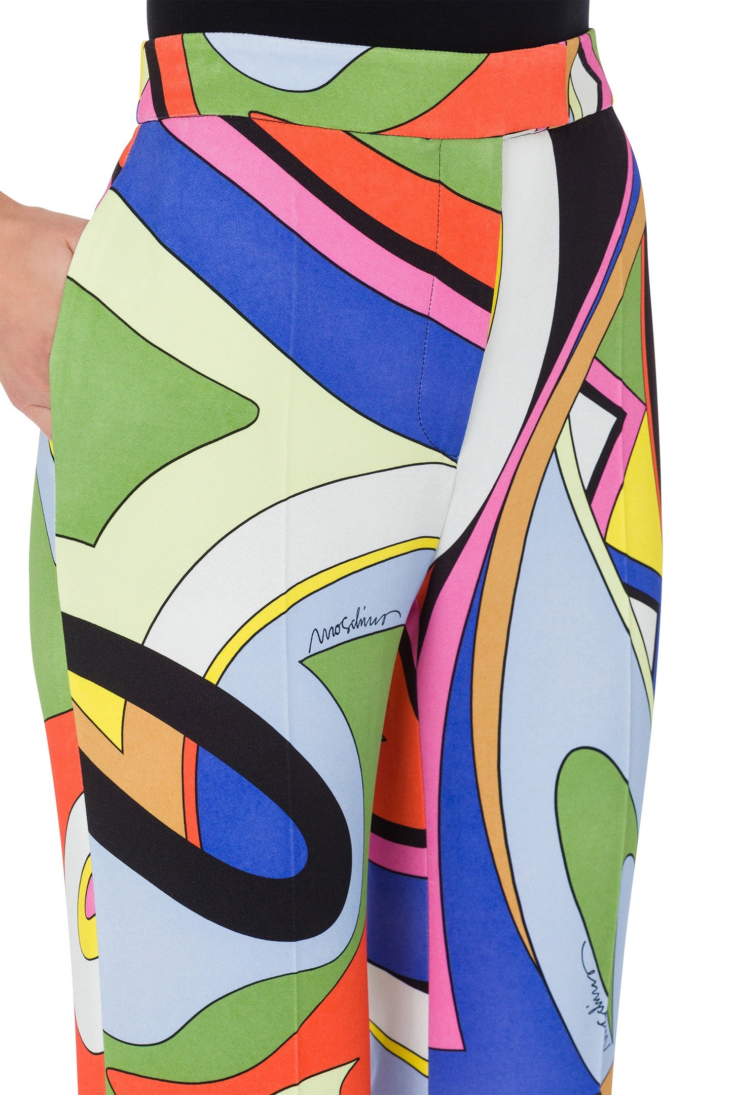 MULTICOLOR PRINT CADY TROUSERS MULTICOLOUR 4