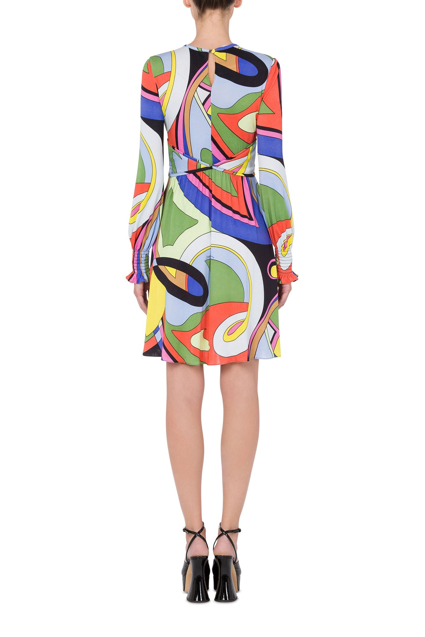 MULTICOLOR PRINT JERSEY DRESS MULTICOLOUR 2