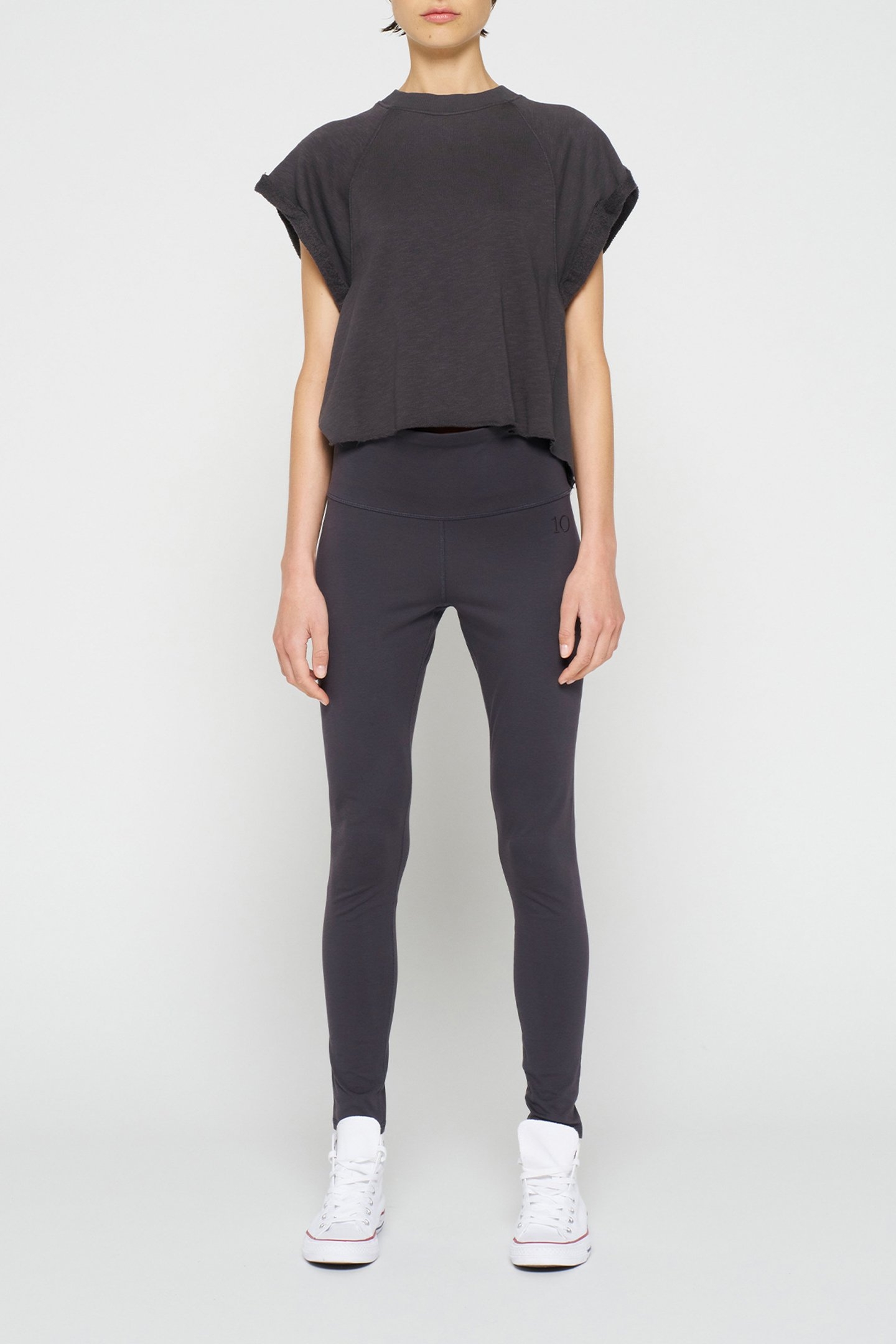 YOGA LEGGINGS GREY RAVEN 2