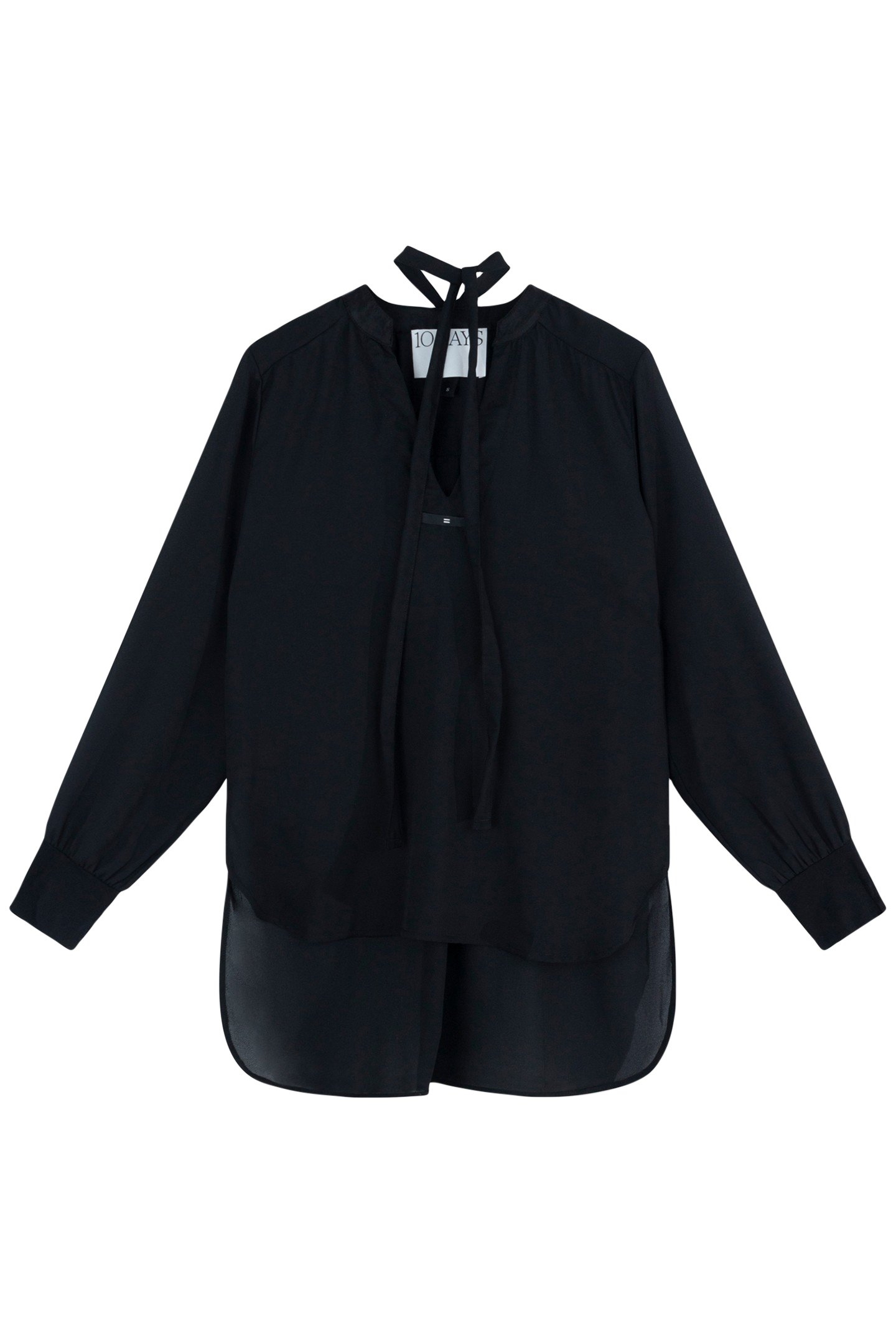 FLOWY BLOUSE BLACK 4