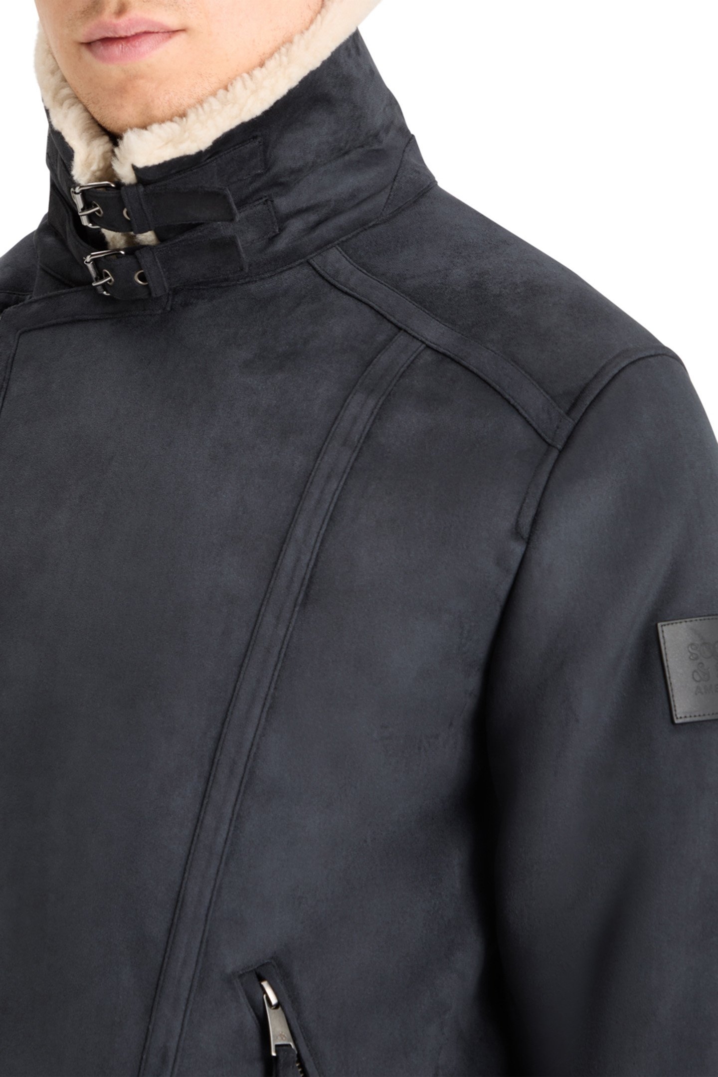 FAUX SHEERLING JACKET BLACK 8