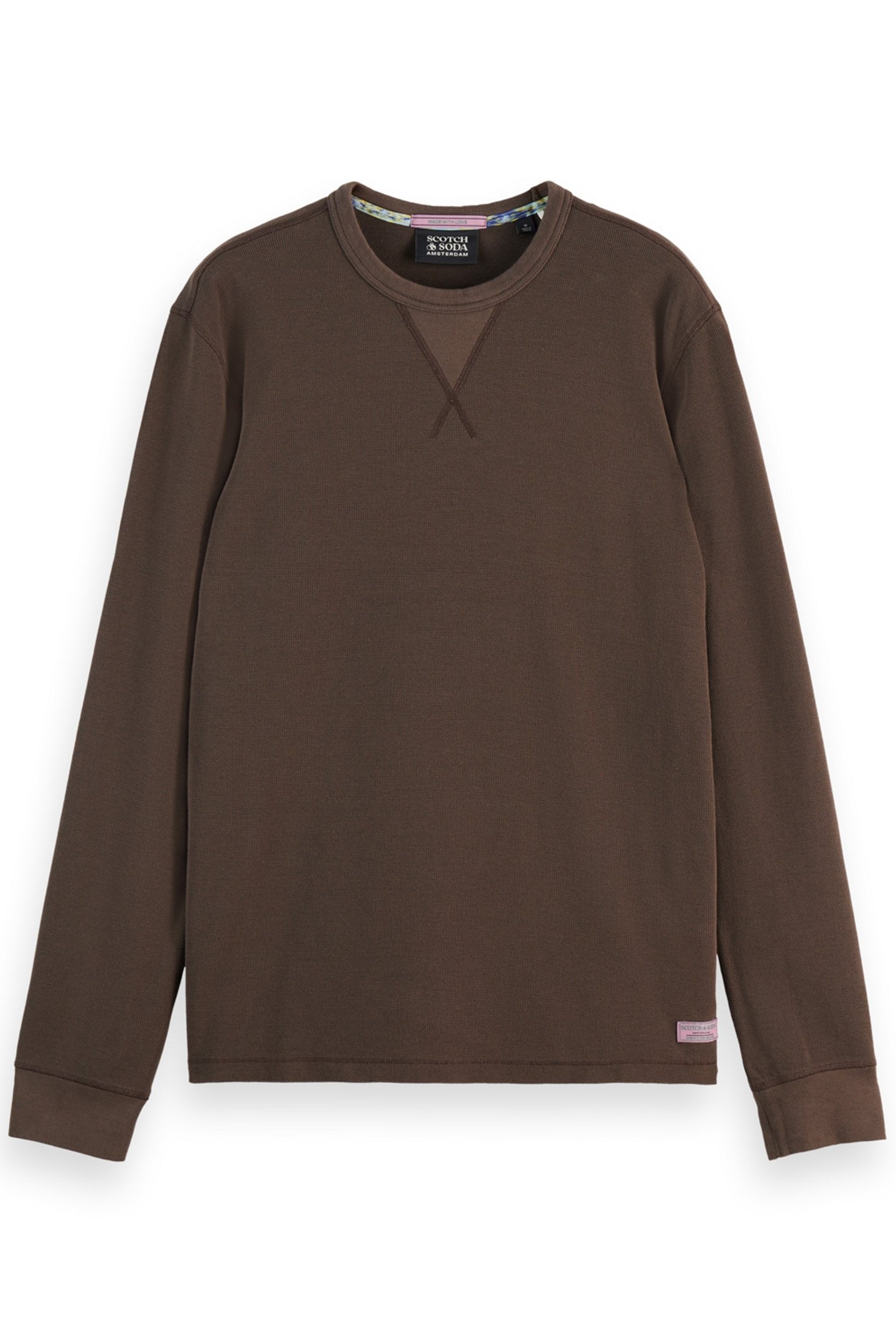 WAFFLE T-SHIRT LS COFFEE 4