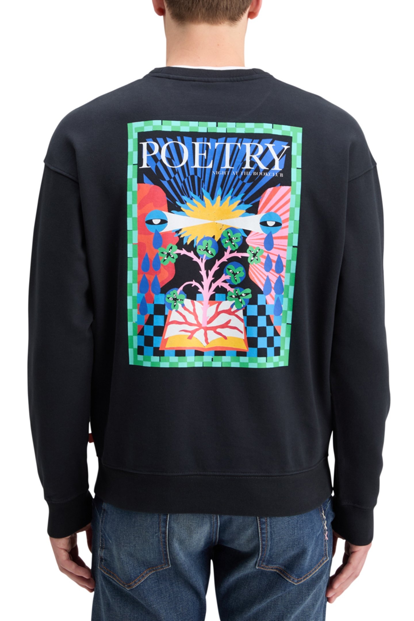 FRONT BACK ARTWORK SWEATSHIRT BLACK 2