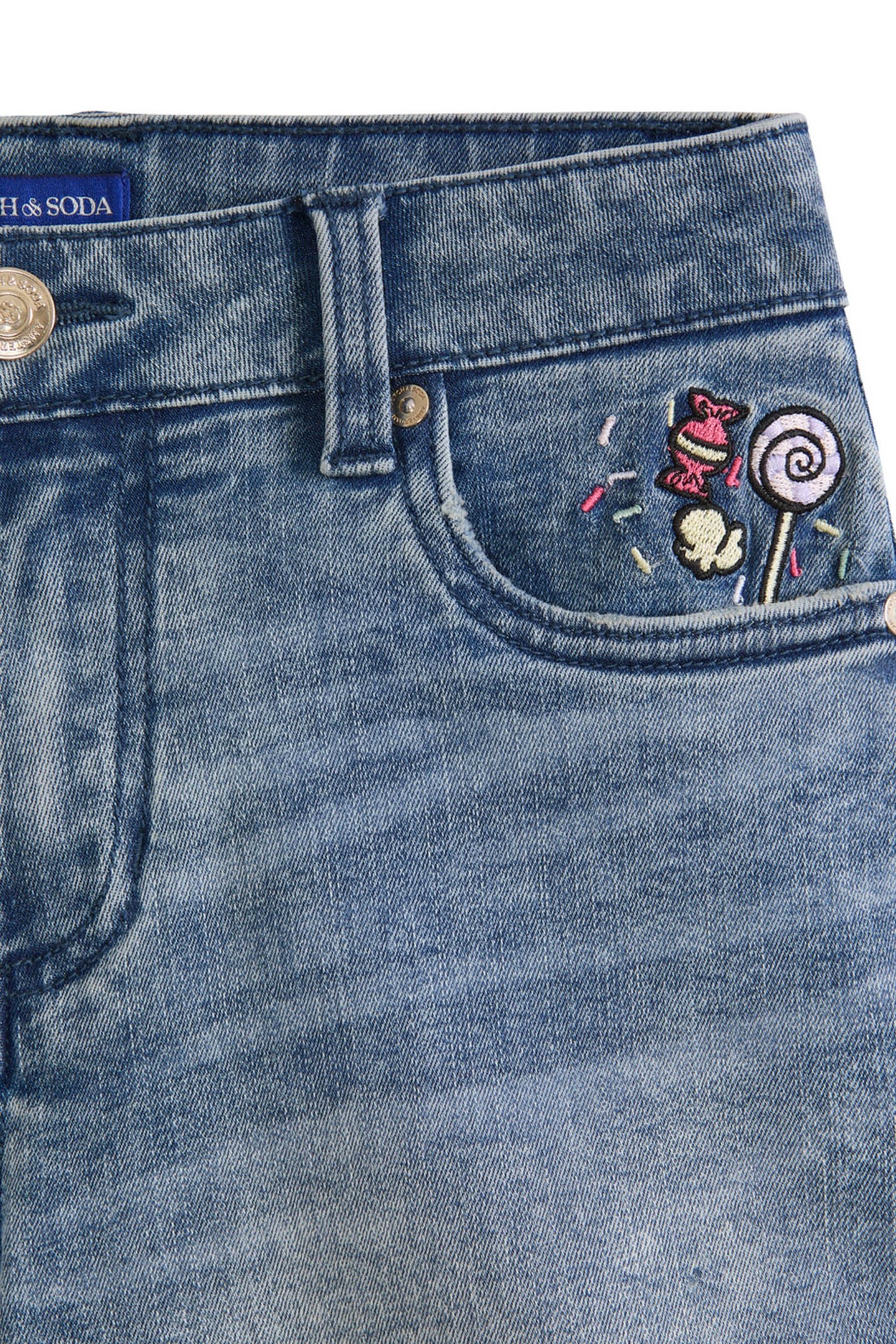 GIRLS S&S DENIM SHORT GALCIER ICE 3