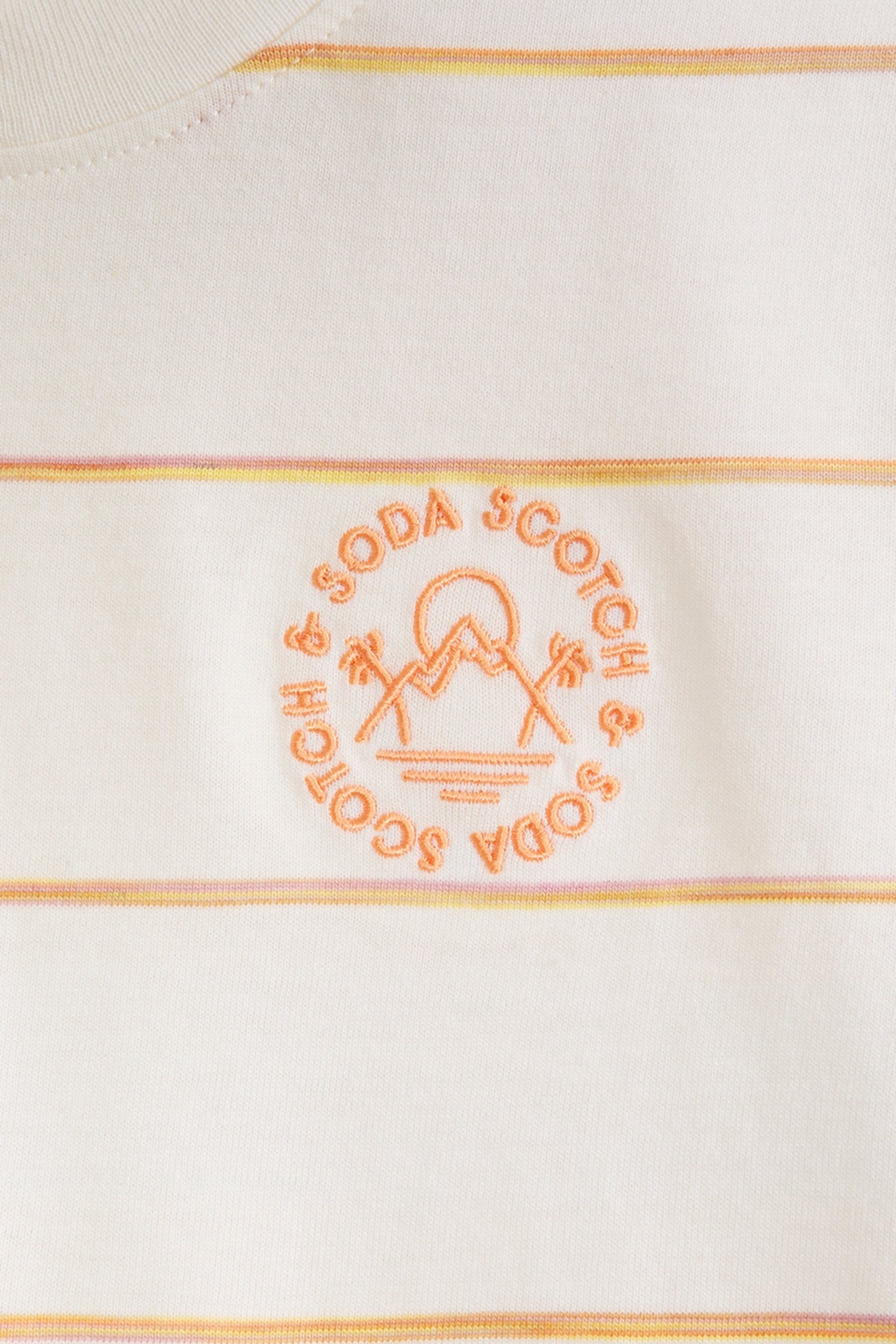 BOYS S&S SPACE DYED STRIPE FASHION TEE LIGHT BEIGE 3