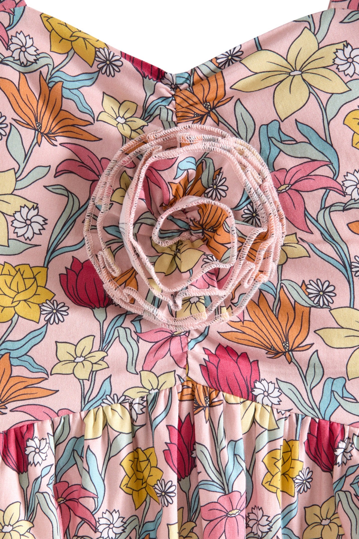 GIRLS S&S 2 PC DRESS & ACCESSORY SET LT PASTEL PINK 4