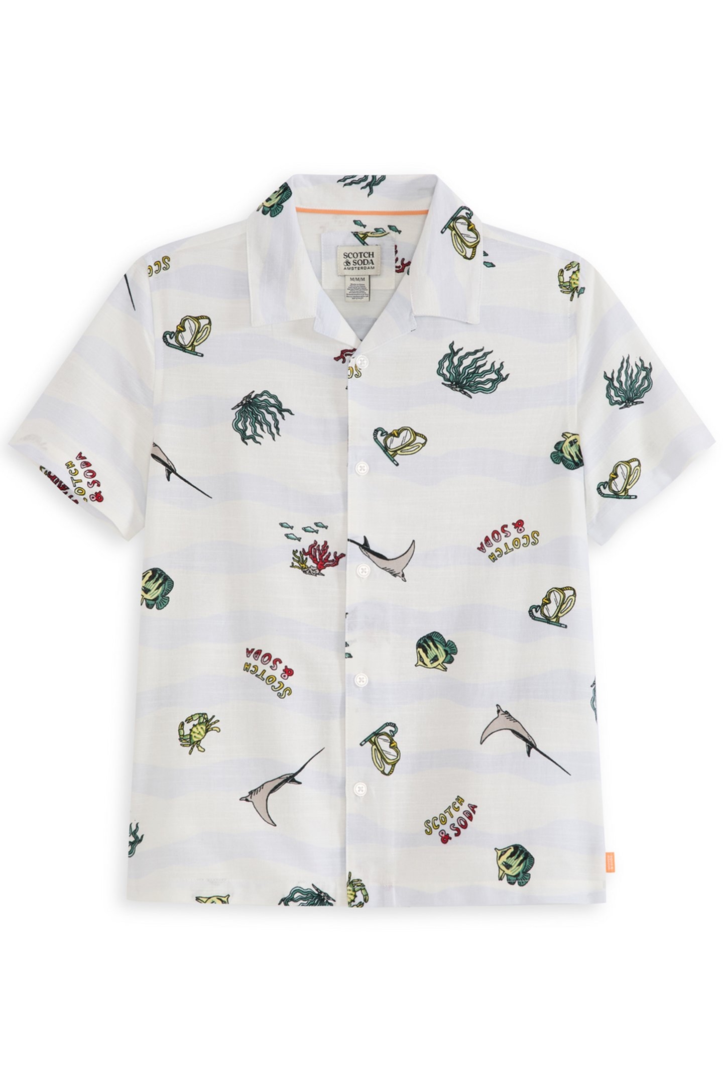 BOYS 2PC PRINTED WOVEN BUTTON UP SHIRT & SHORT SET WHITE TRA 3