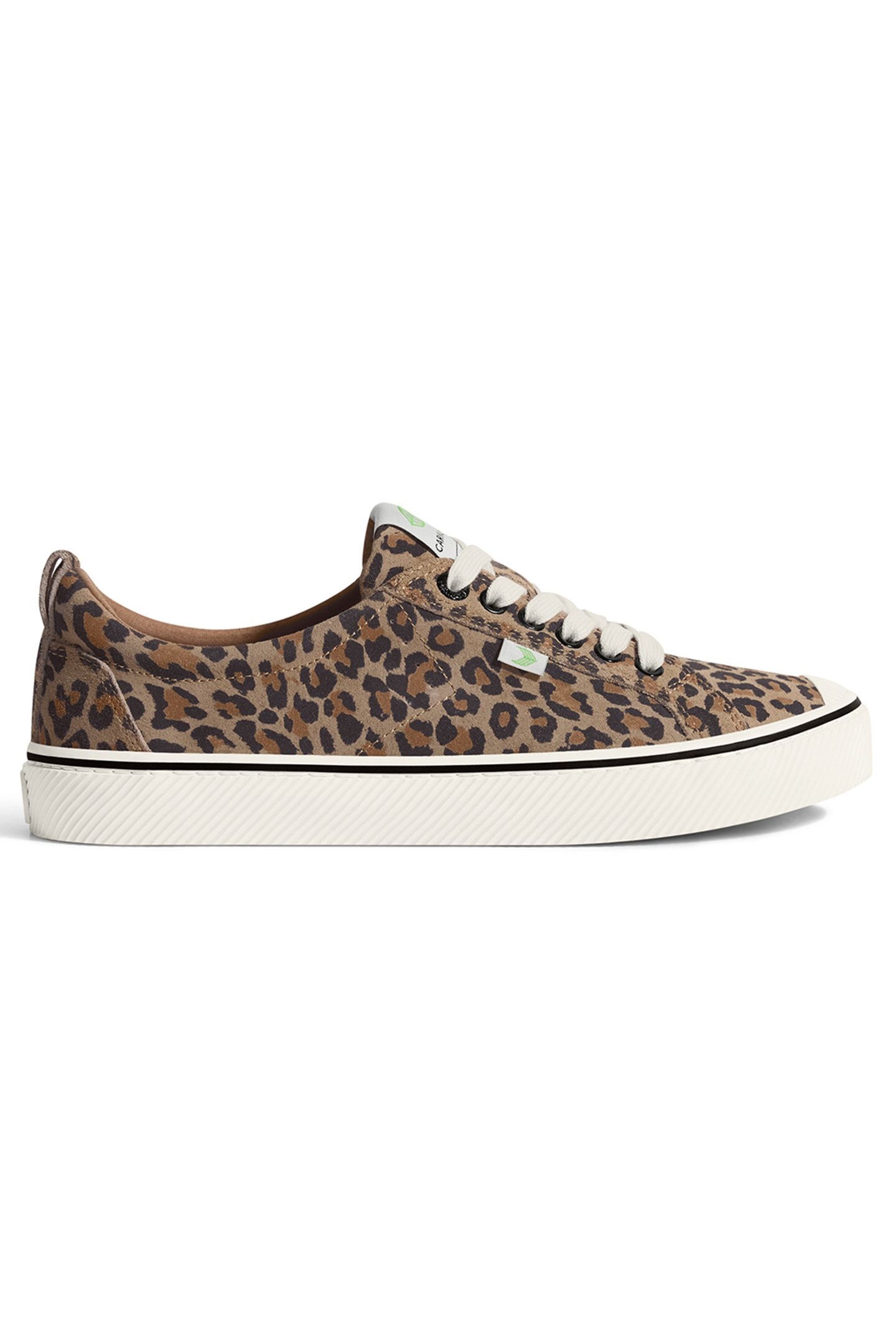 OCA LOW STRIPE LEOPARD PRINT SUEDE SNEAKER 1