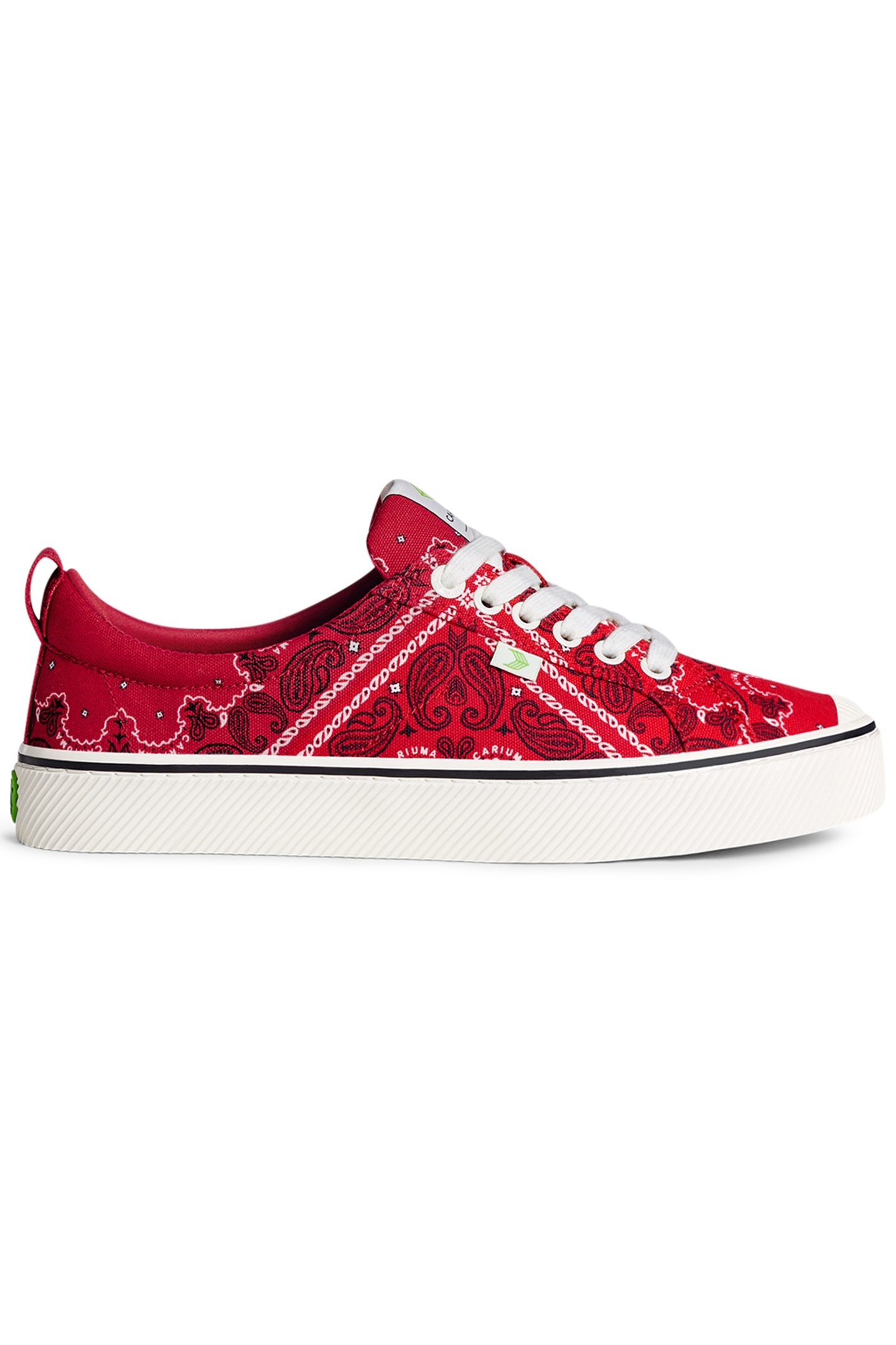 OCA LOW RED BANDANA CANVAS SNEAKER 1