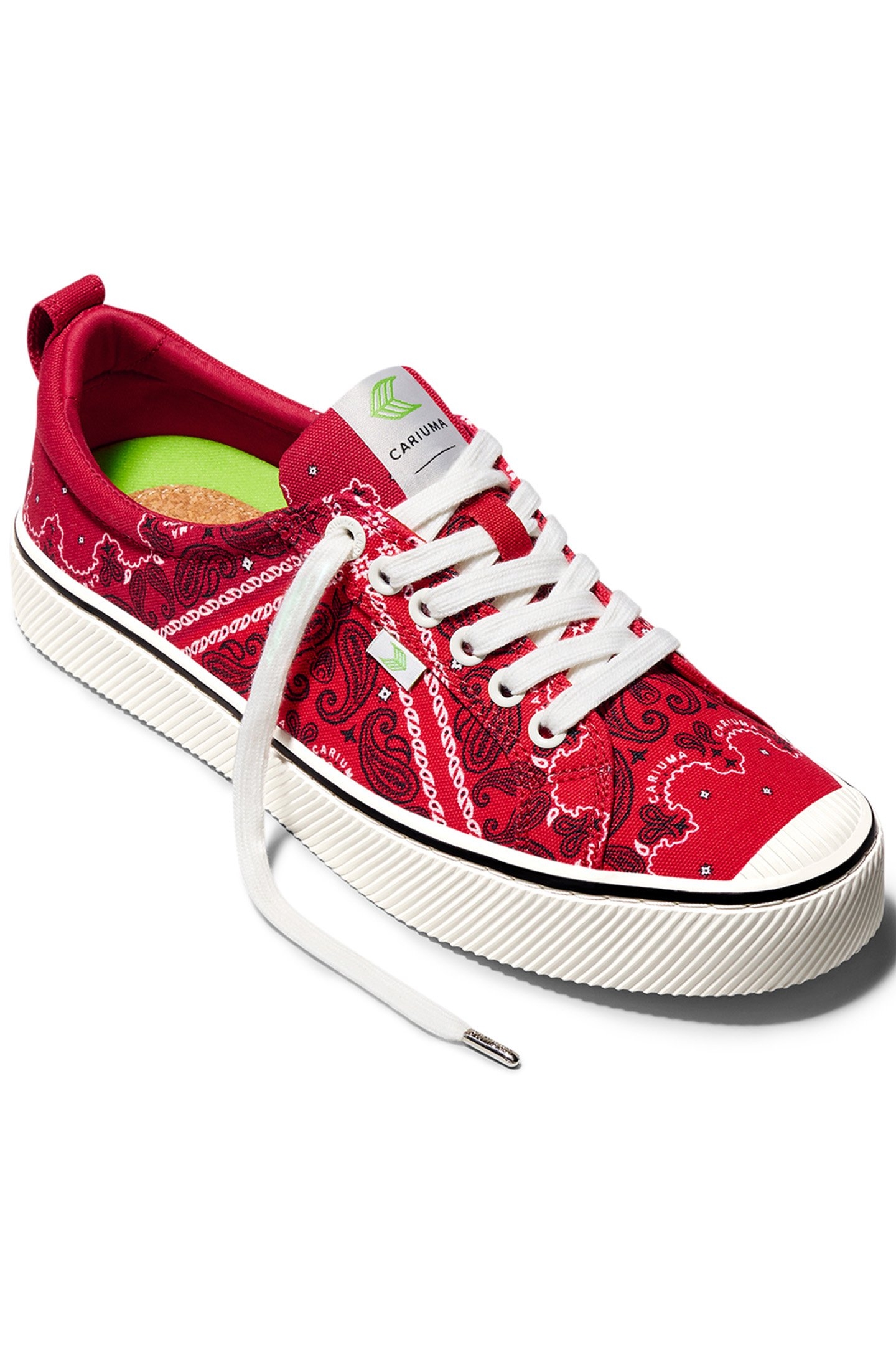 OCA LOW RED BANDANA CANVAS SNEAKER 2