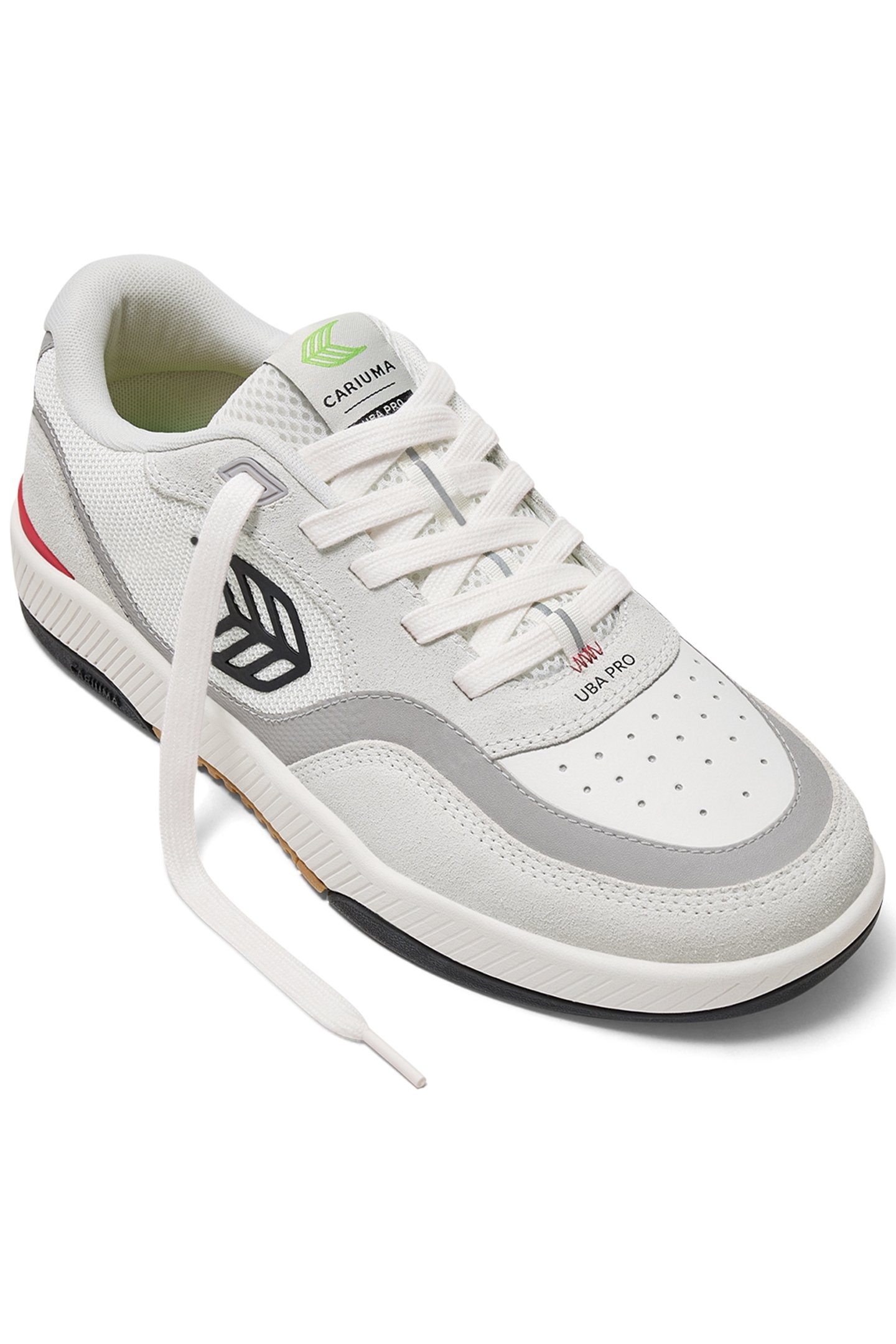 UBA PRO SMOKE WHITE SUEDE OFF-WHITE MESH BLACK LOGO RED SNEA 2